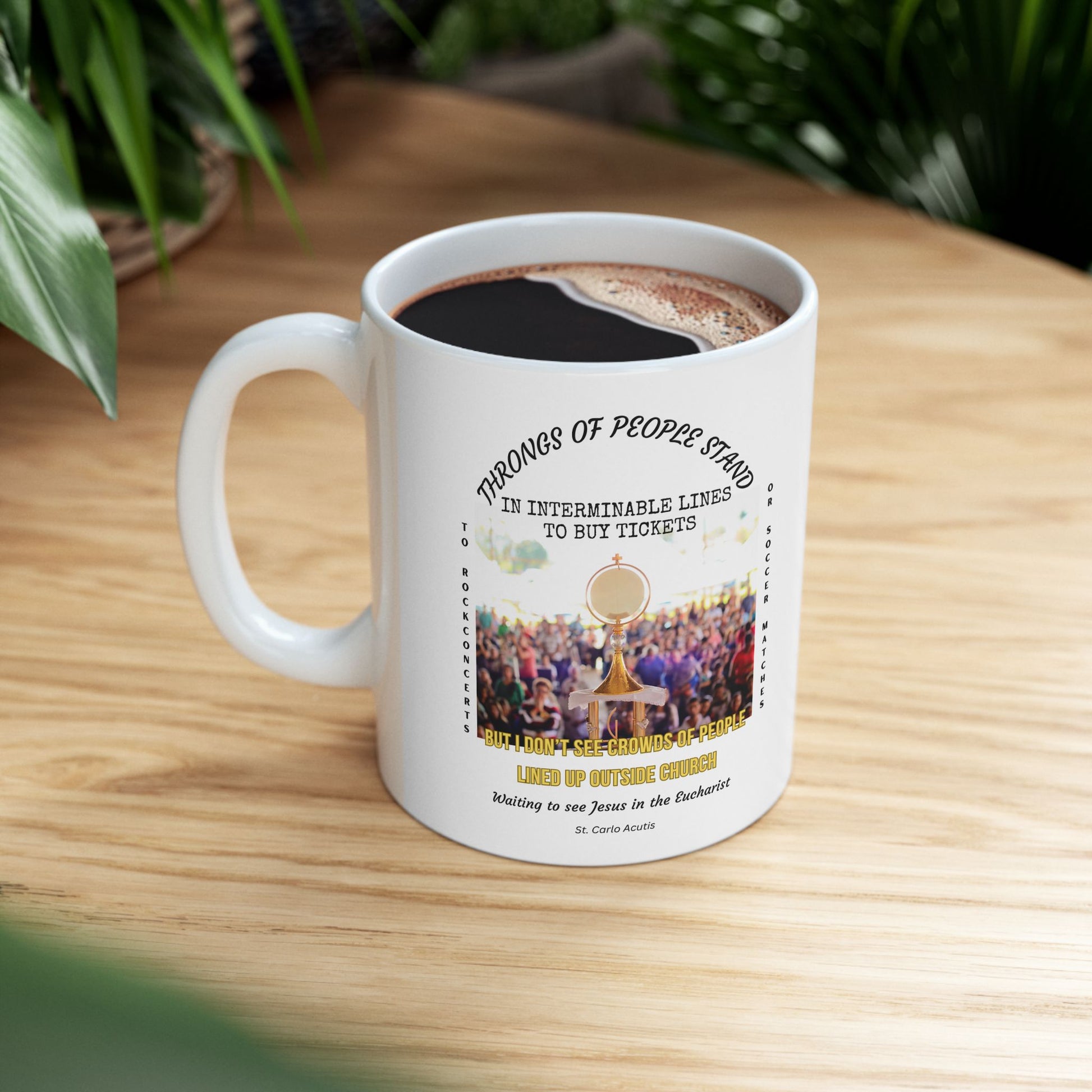 St. Carlo Acutis 'Throngs of People' Mug