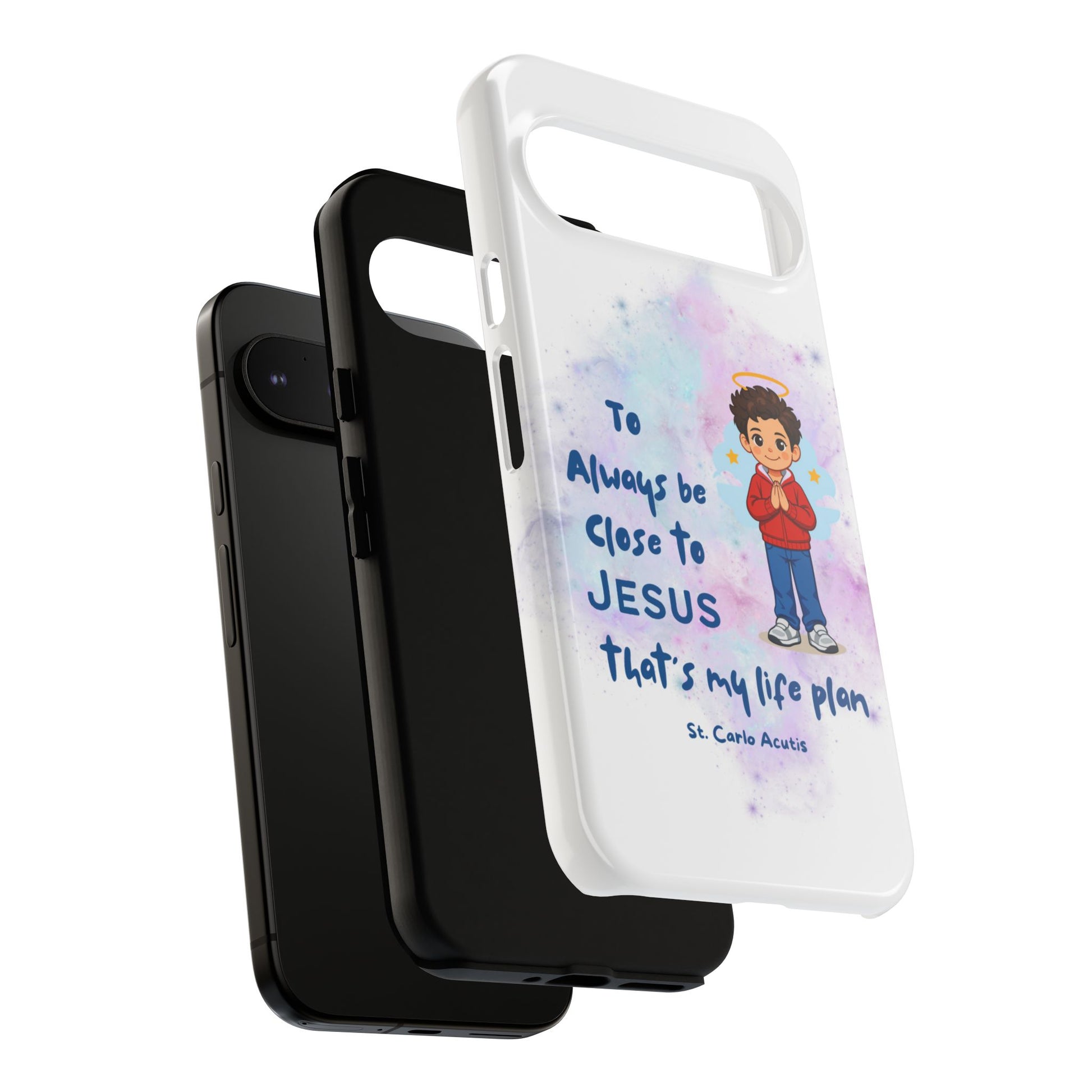 St. Carlo Acutis Kids/Teens 'Close to Jesus' Tough Phone Case