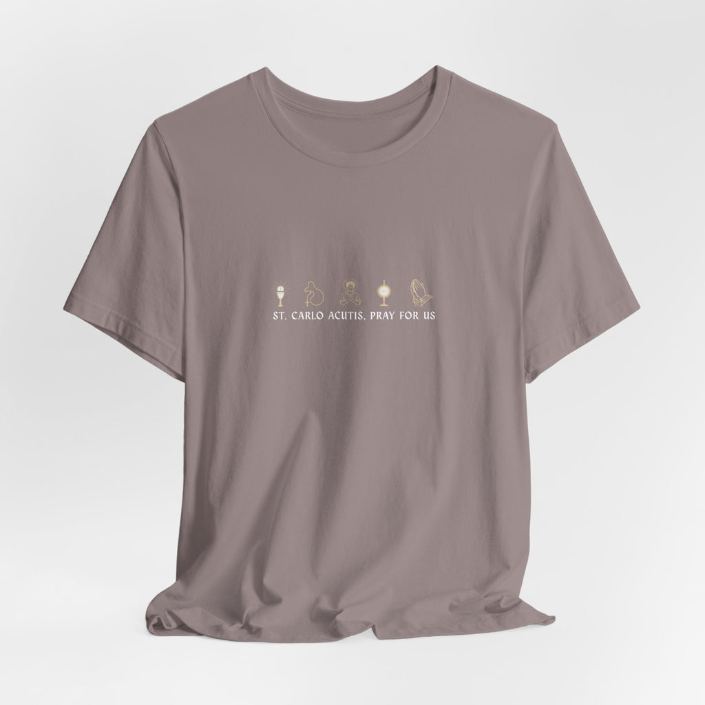 St. Carlo Acutis 'Pray For Us' Unisex T-Shirt