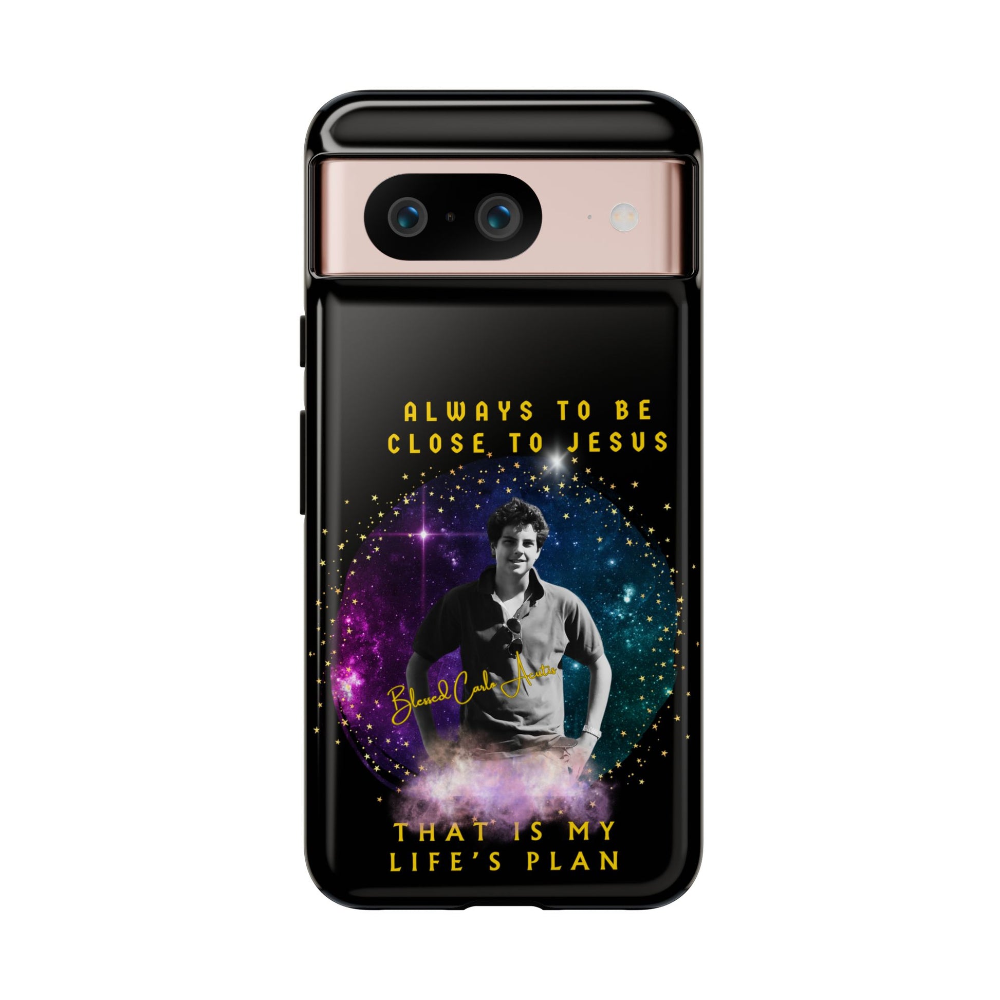 Blessed Carlo Acutis Tough Phone Cases Black