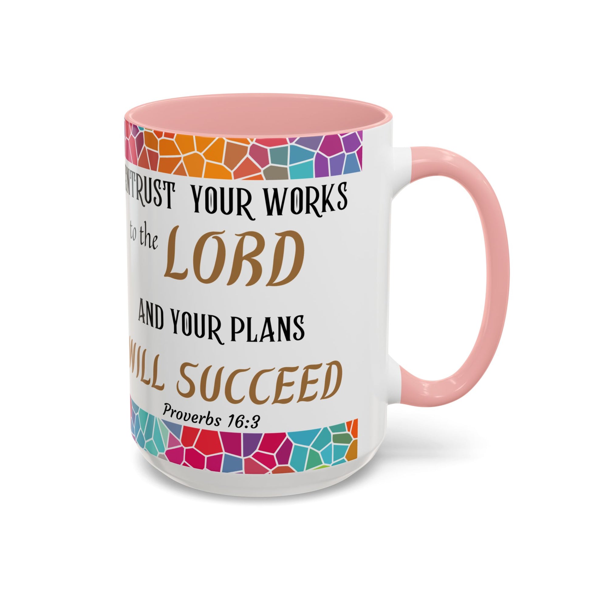 Proverbs 16:3 Entrust Your Works Mug (11oz, 15oz)