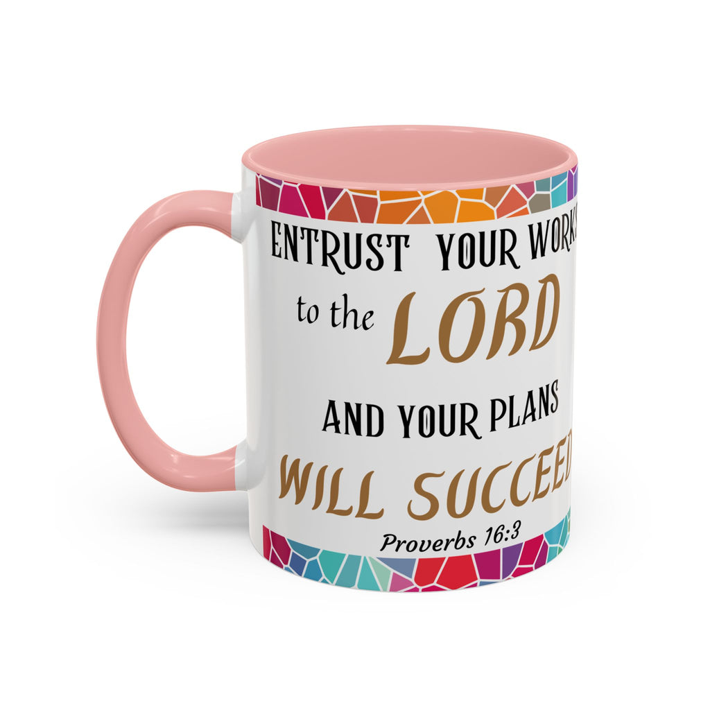 Proverbs 16:3 Entrust Your Works Mug (11oz, 15oz)