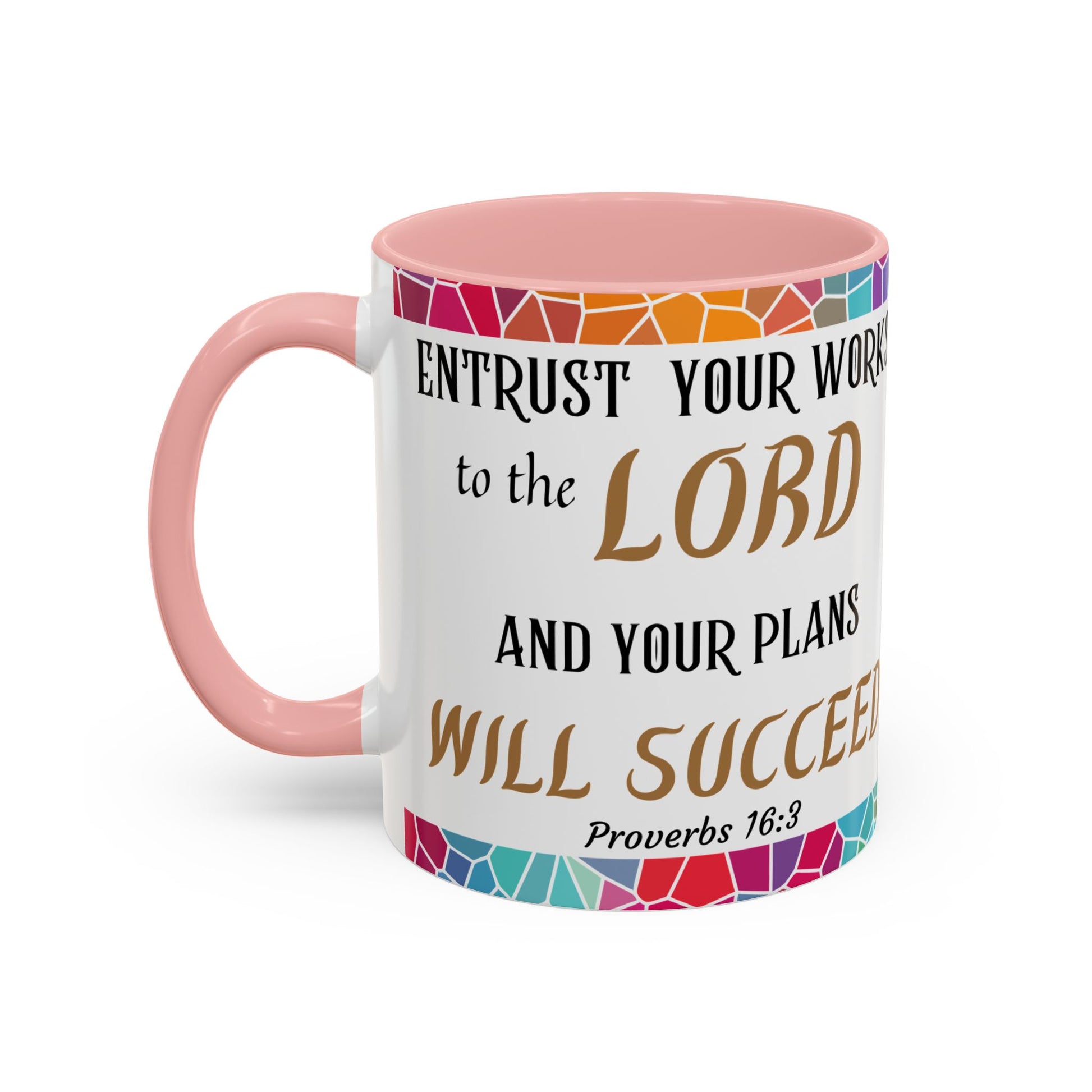 Proverbs 16:3 Entrust Your Works Mug (11oz, 15oz)