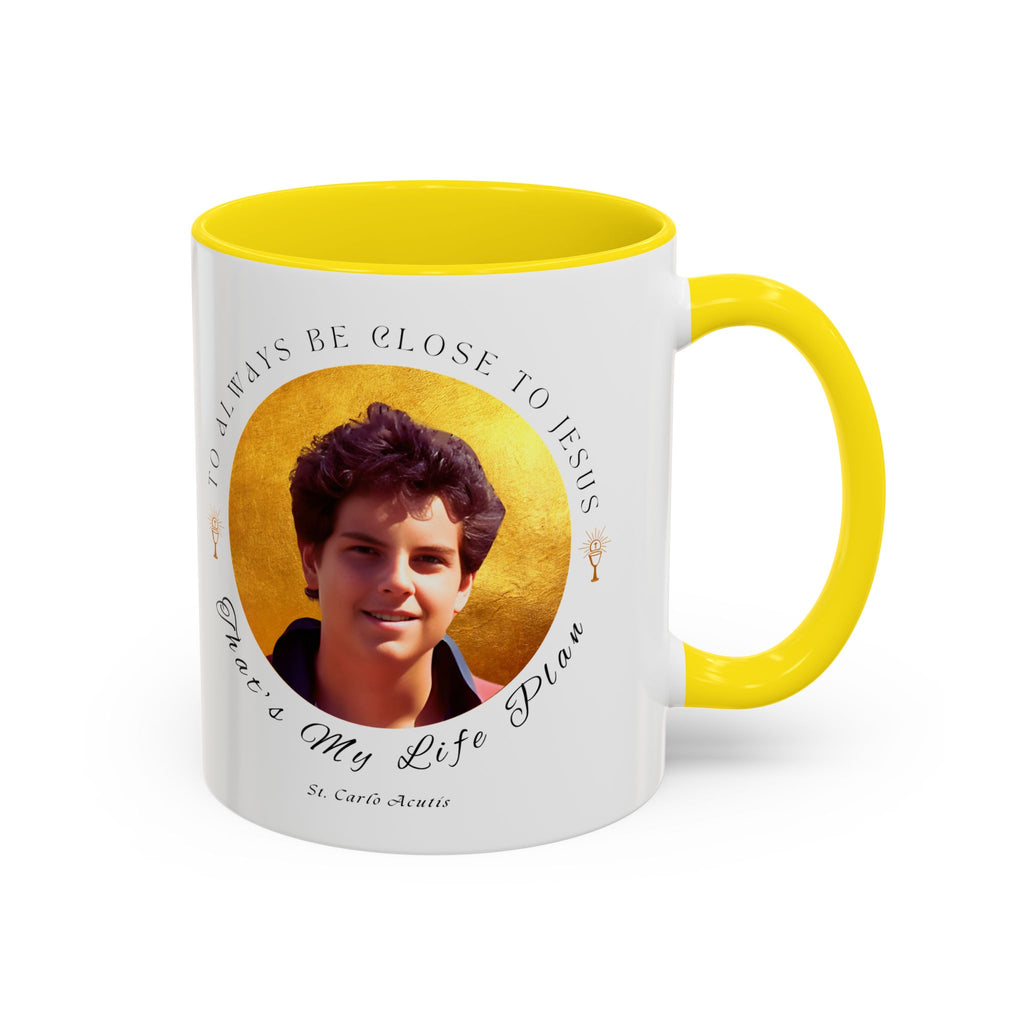 St. Carlo Acutis Commemorative Canonisation Tribute Accent Coffee Mug