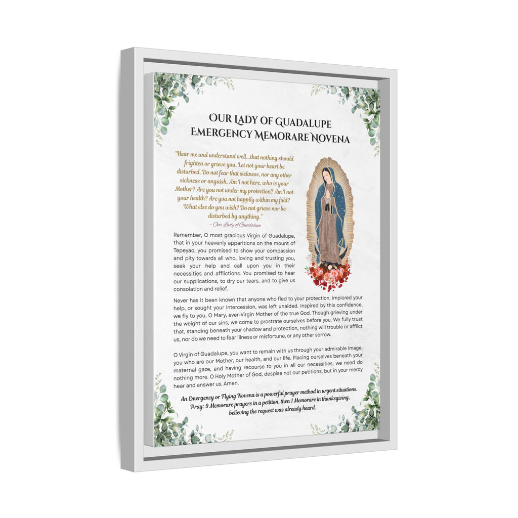 Our Lady of Guadalupe Emergency Memorare Novena, Framed (Multi-color)