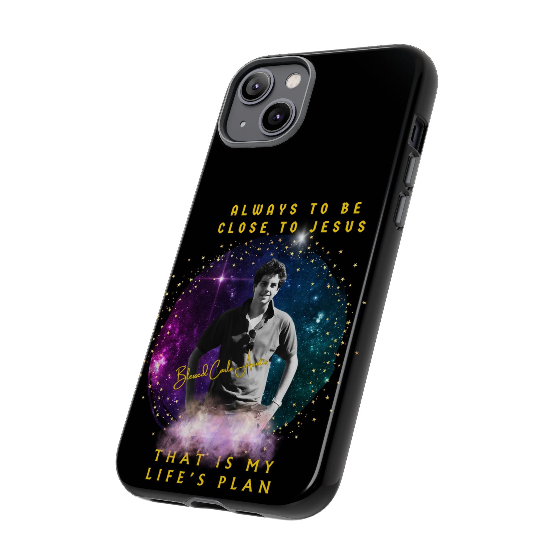 Blessed Carlo Acutis Tough Phone Cases Black