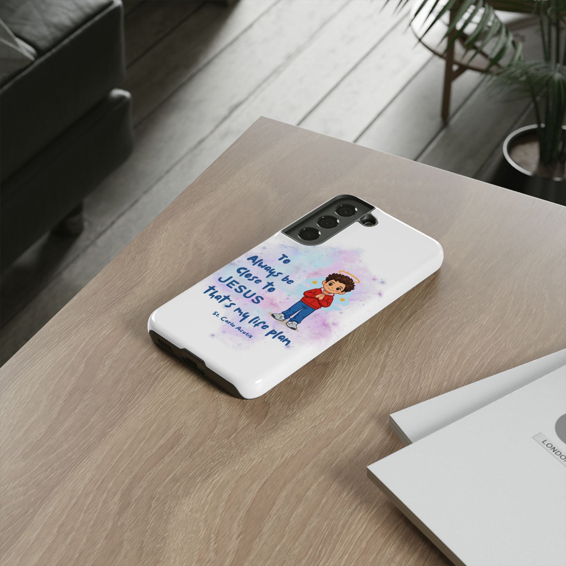 St. Carlo Acutis Kids/Teens 'Close to Jesus' Tough Phone Case