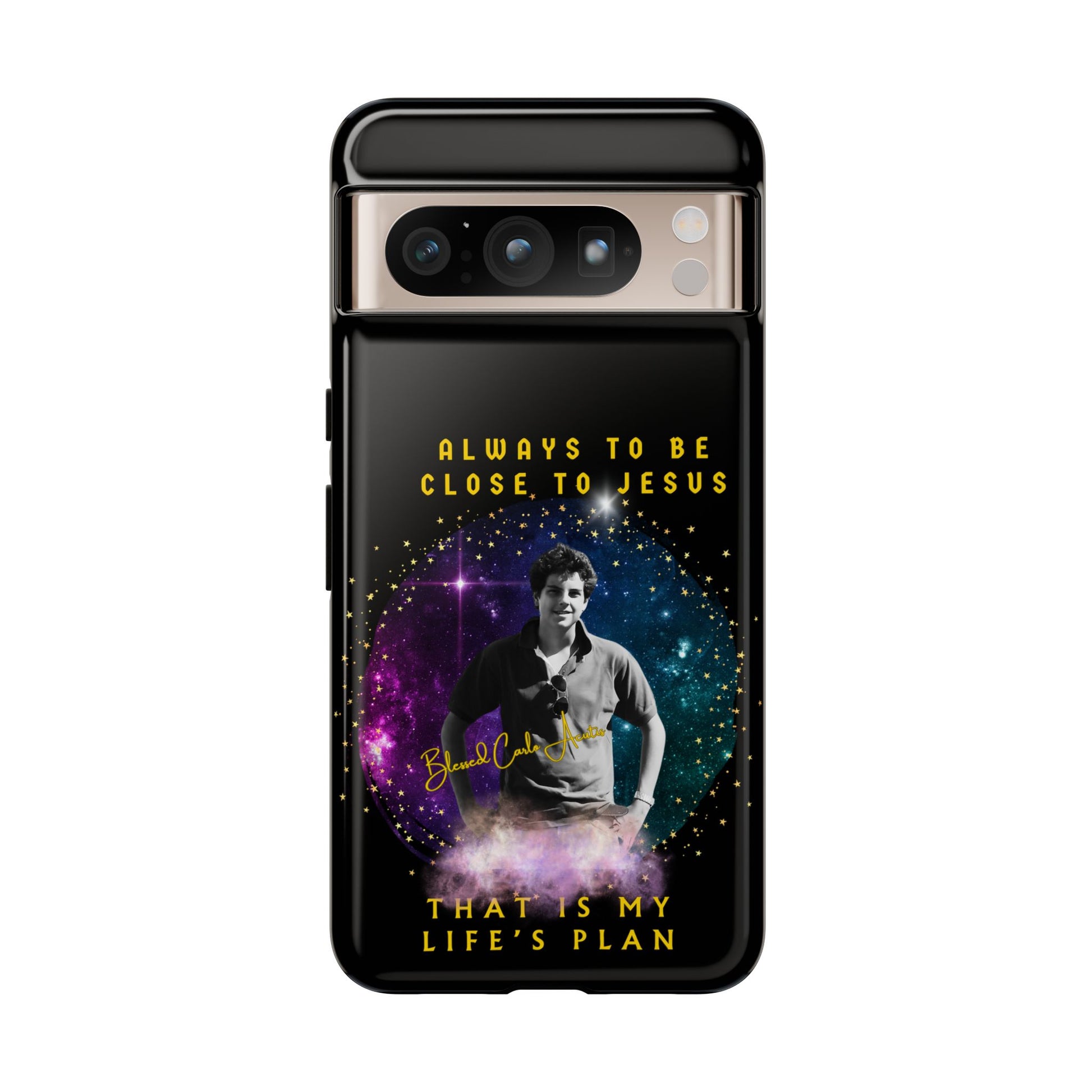Blessed Carlo Acutis Tough Phone Cases Black