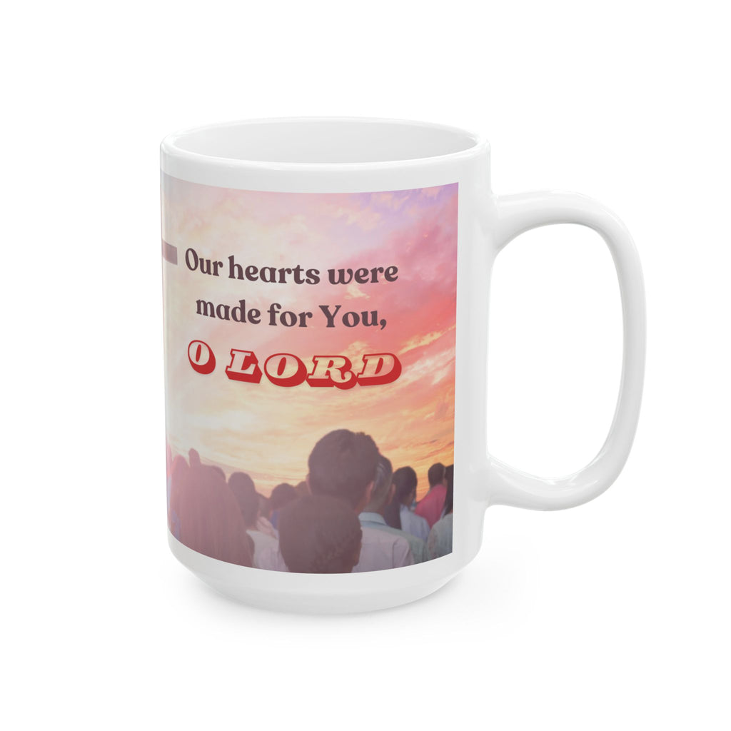 St. Augustine Our Hearts Are Restless Catholic Mug (11oz, 15oz)