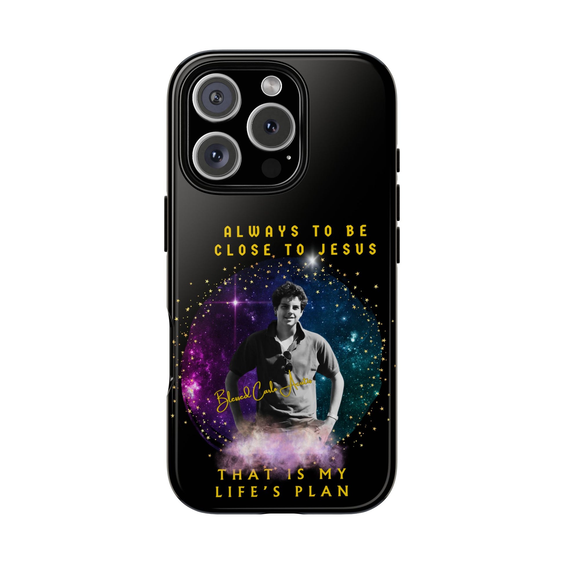 Blessed Carlo Acutis Tough Phone Cases Black