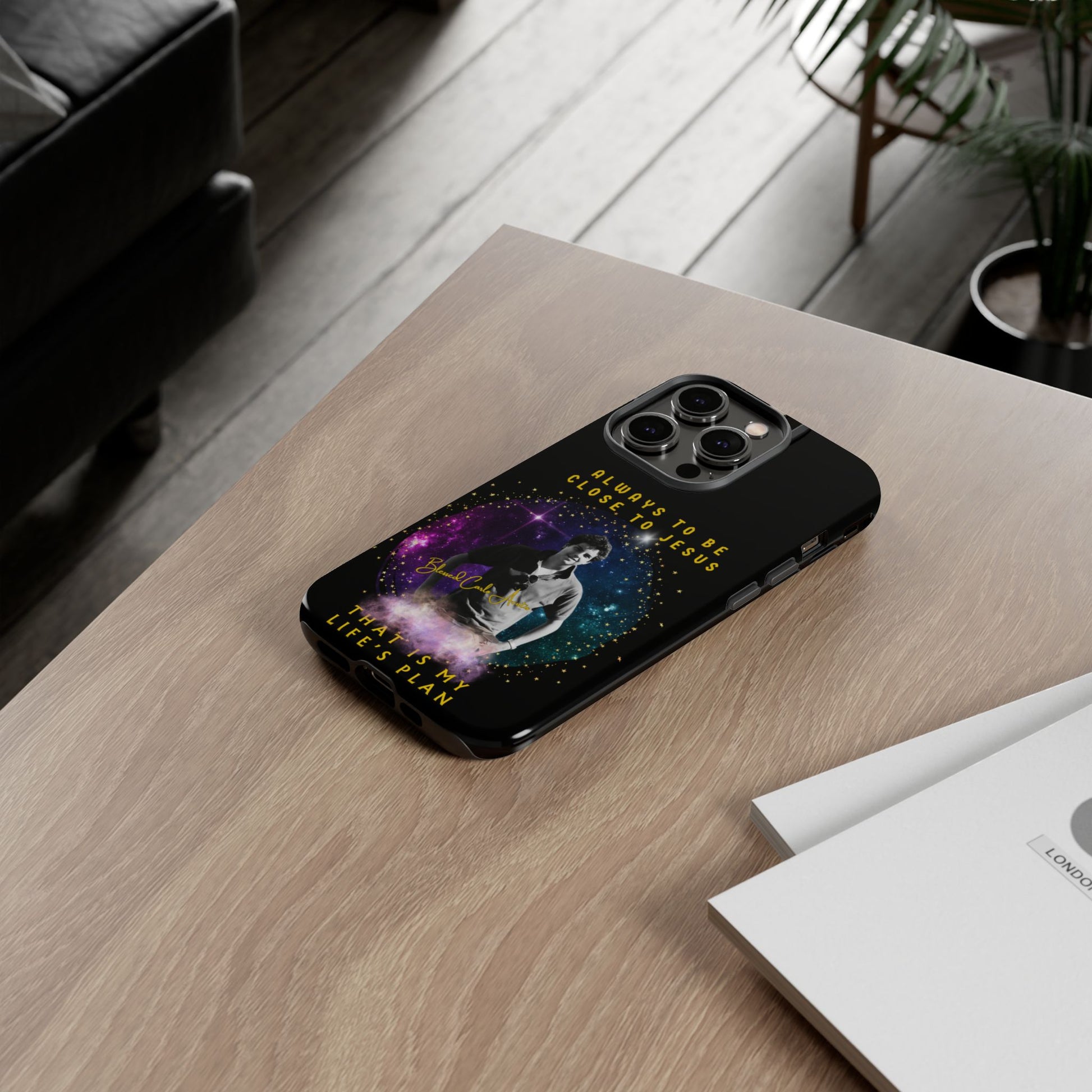 Blessed Carlo Acutis Tough Phone Cases Black