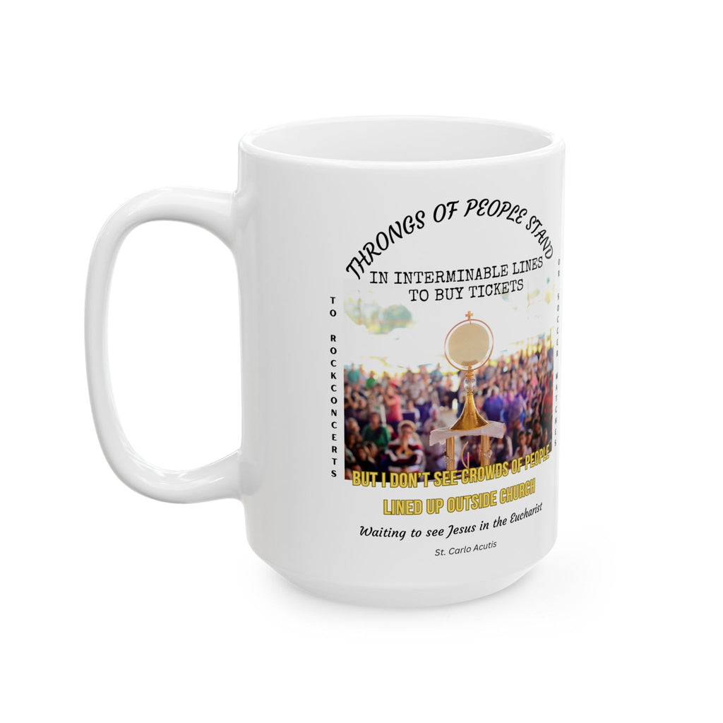 St. Carlo Acutis 'Throngs of People' Mug