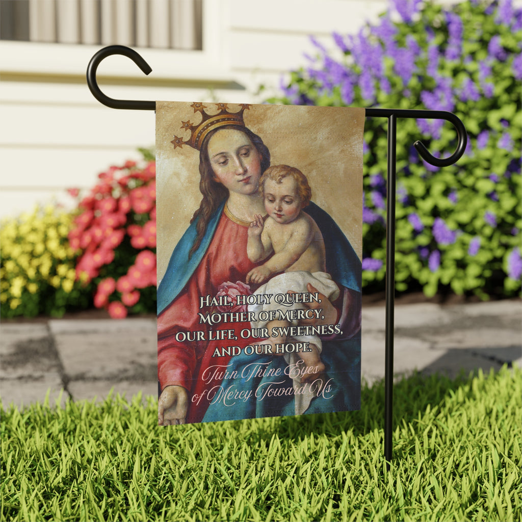 Hail Holy Queen Design 2 Garden Flag