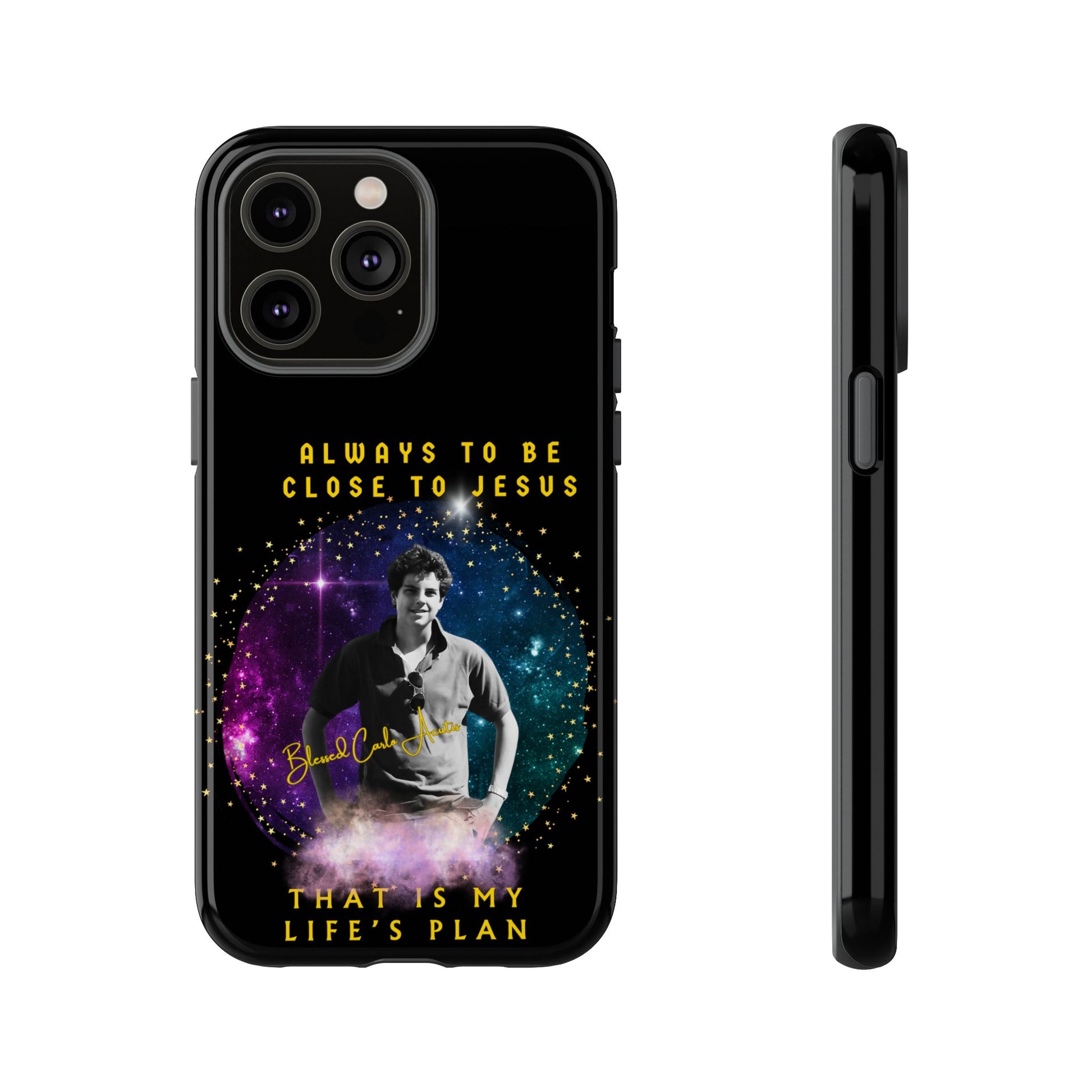 Blessed Carlo Acutis Tough Phone Cases Black