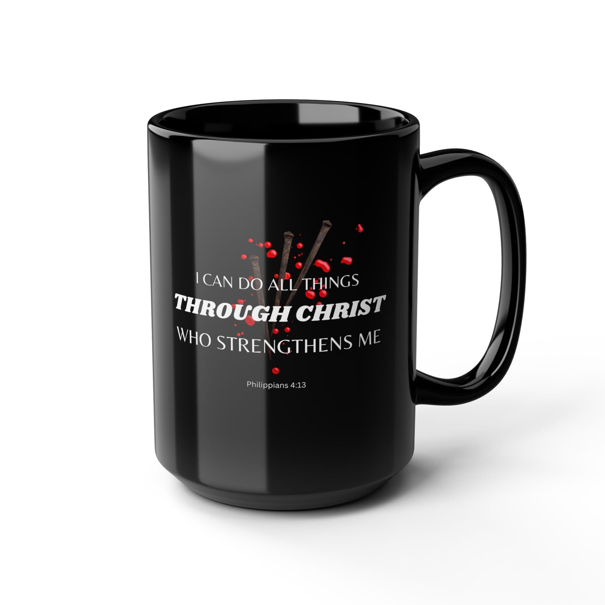 Philippians 4:13 Christ Strengthens Me Catholic Mug (11oz, 15oz)