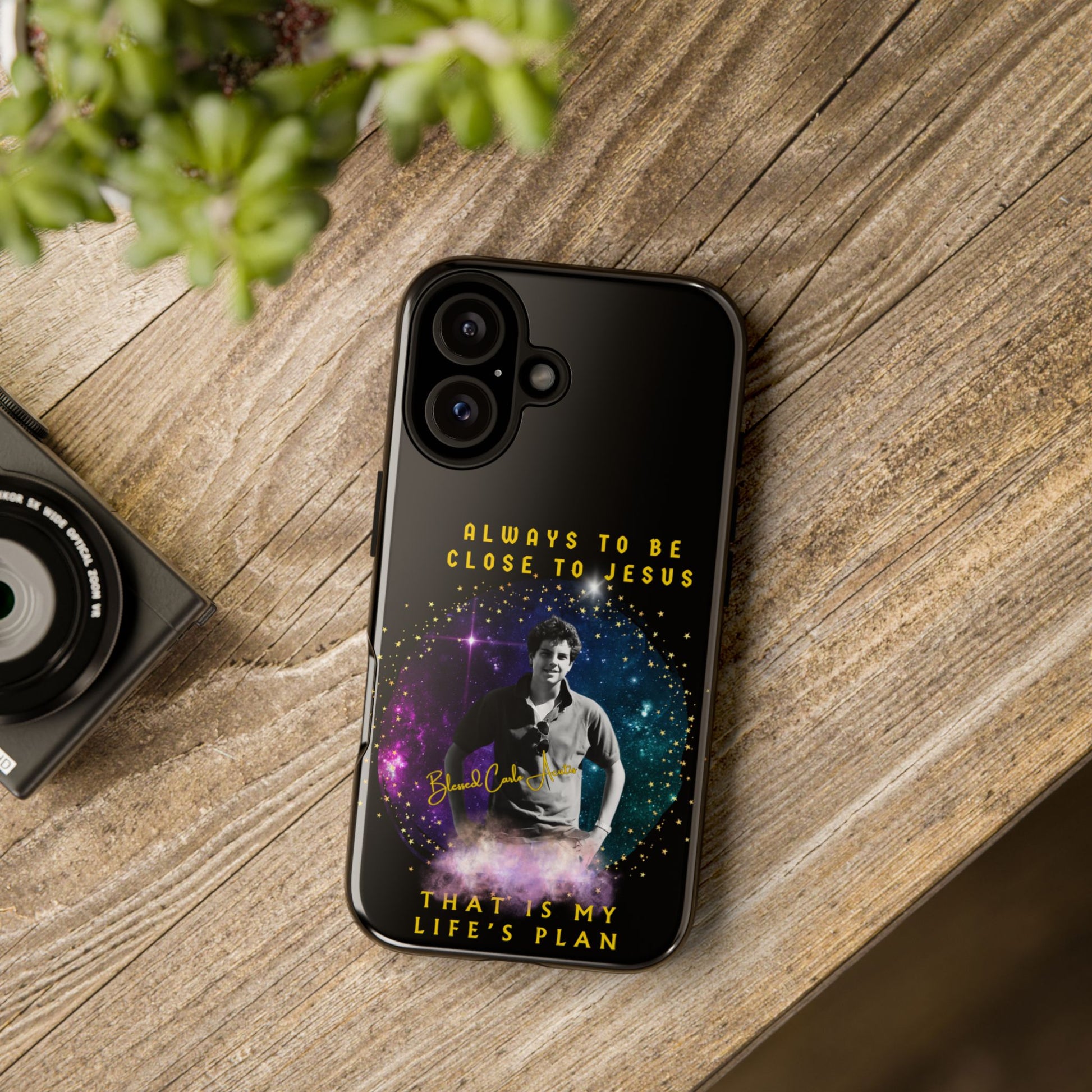 Blessed Carlo Acutis Tough Phone Cases Black