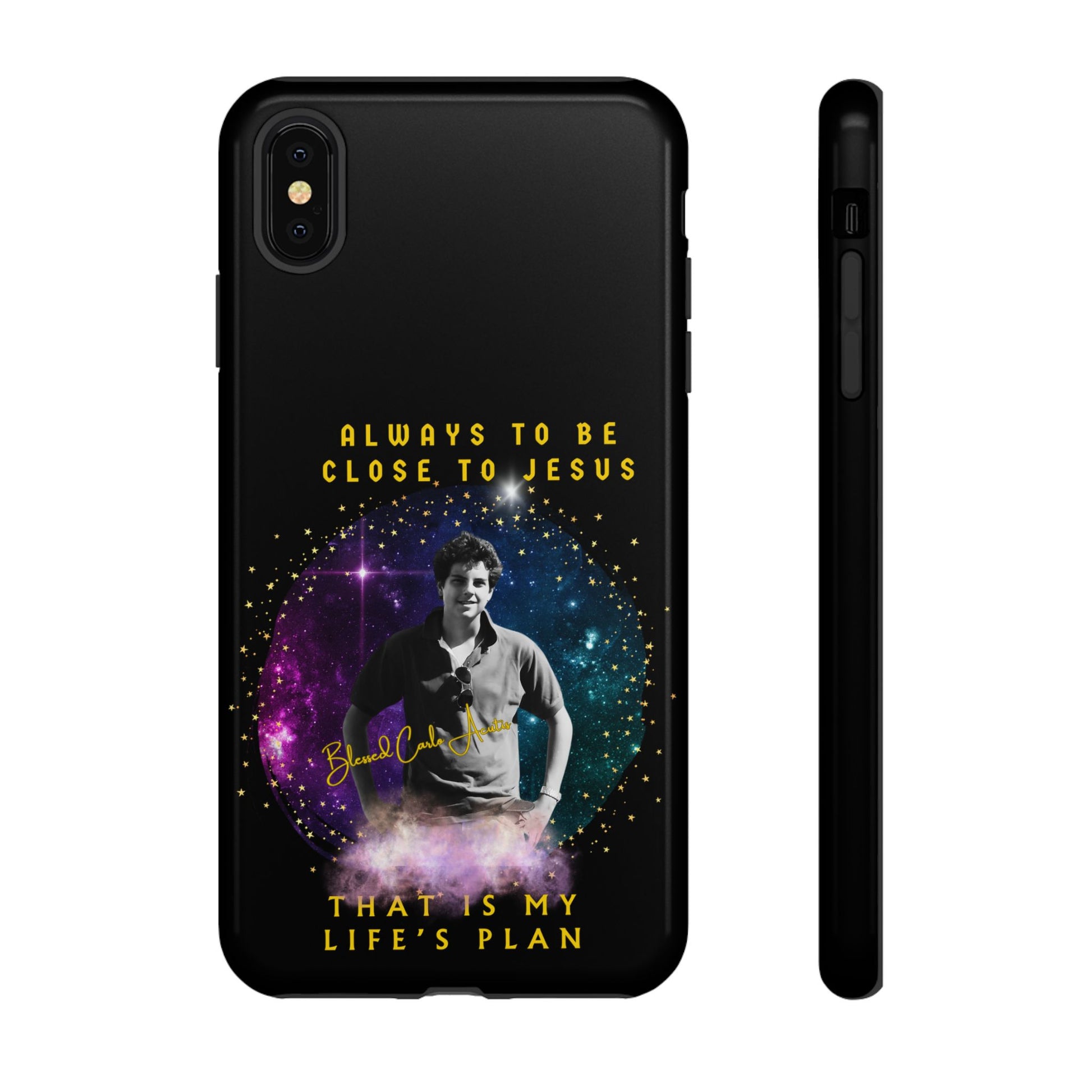 Blessed Carlo Acutis Tough Phone Cases Black