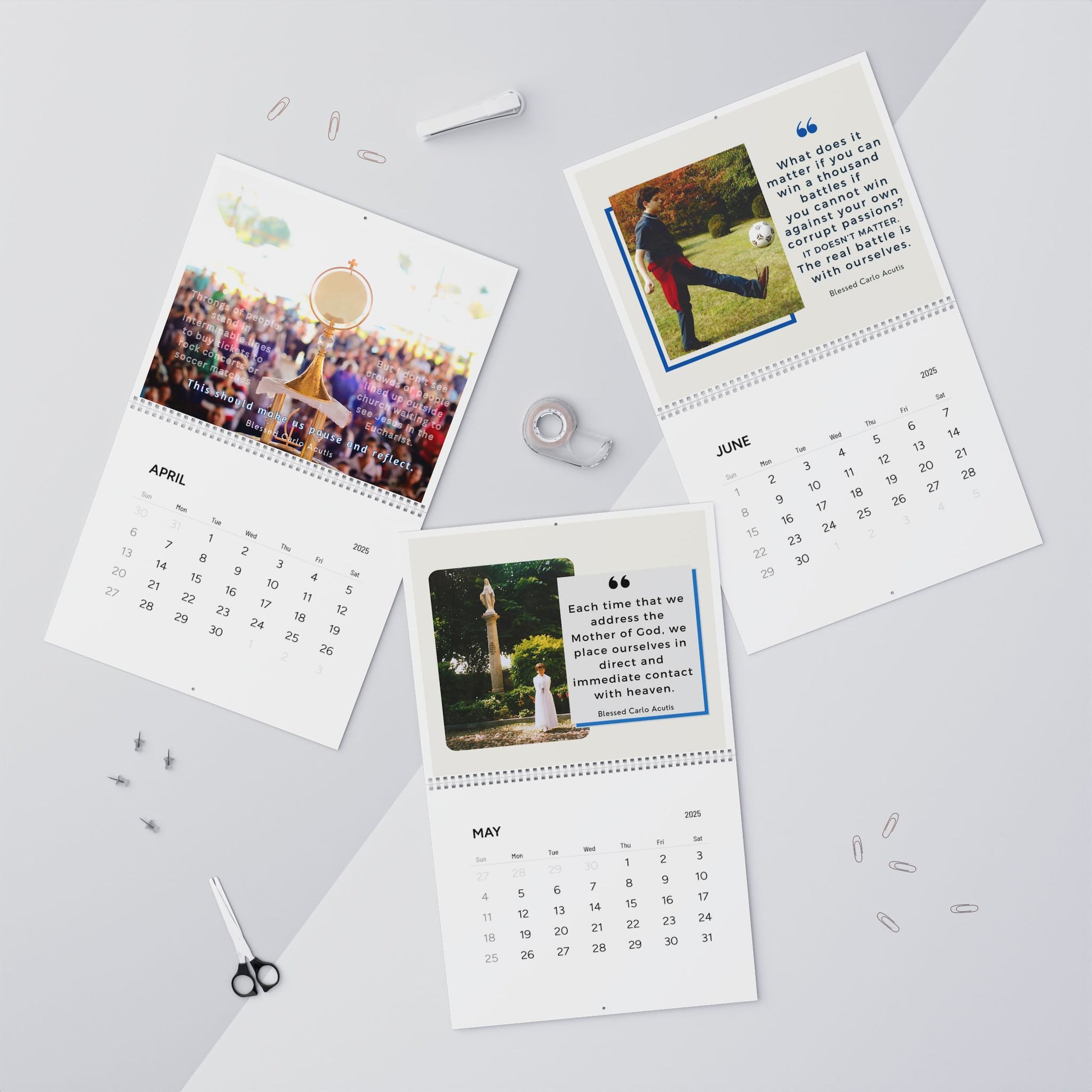 Blessed Carlo Acutis Quotes Calendar (2025)