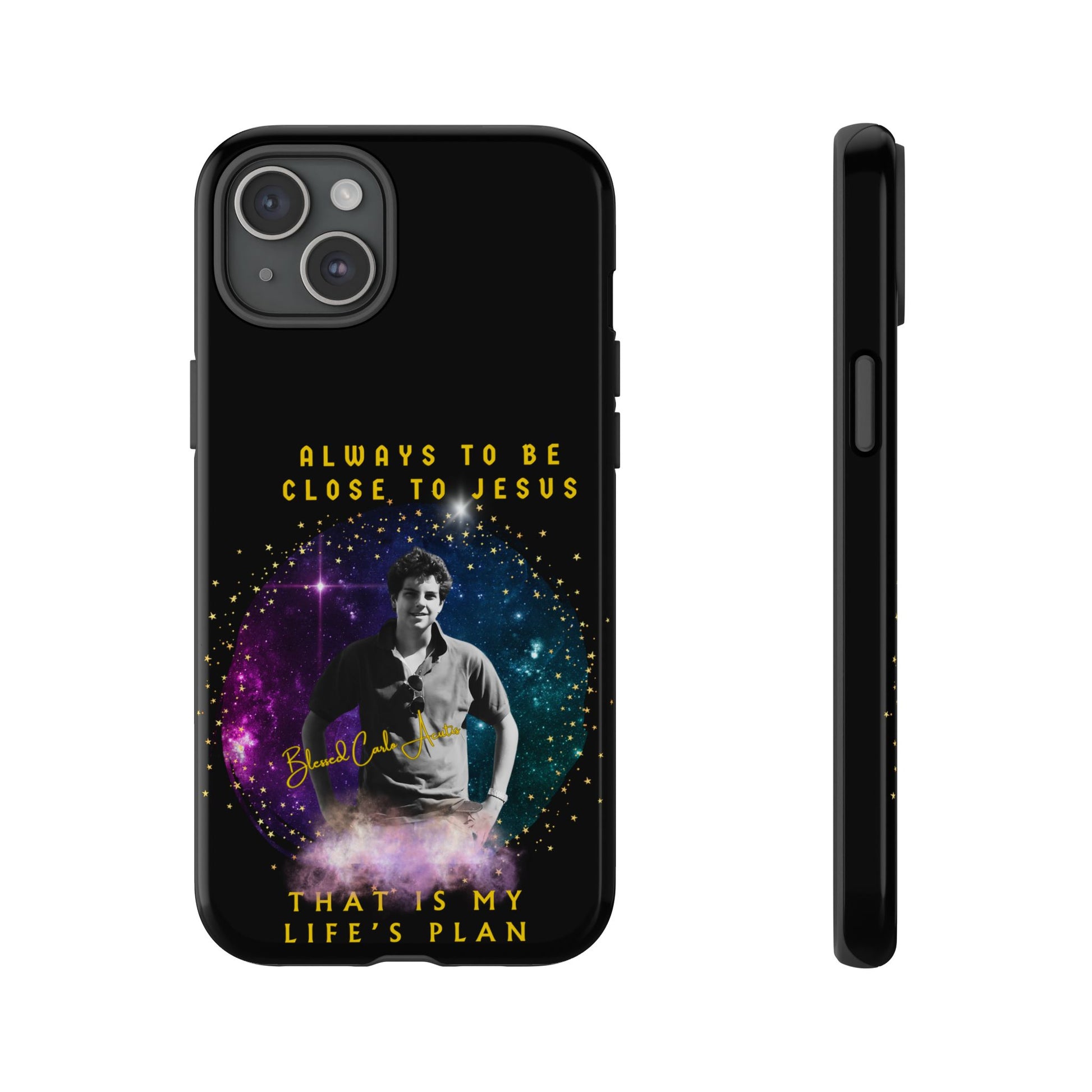 Blessed Carlo Acutis Tough Phone Cases Black