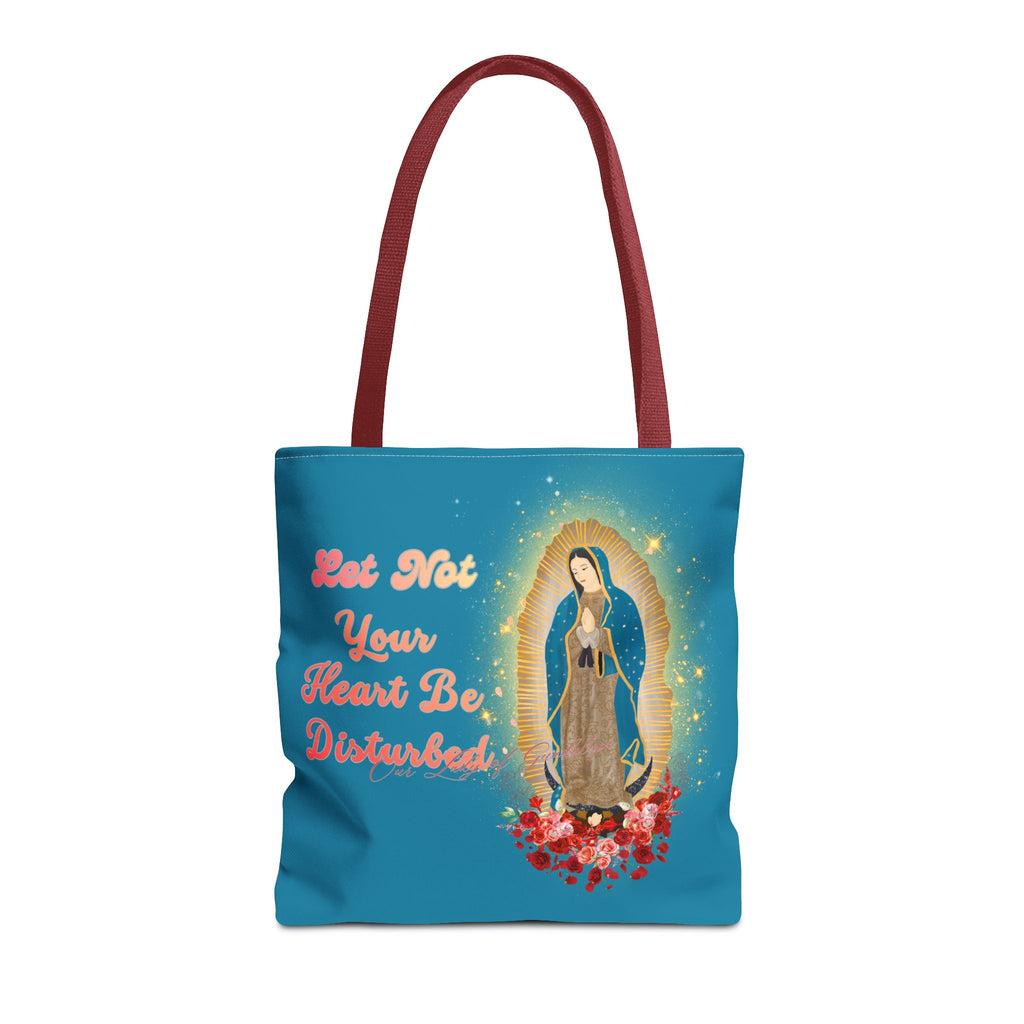 Our Lady of Guadalupe Radiant Tote Bag – "Let Not Your Heart Be Disturbed"