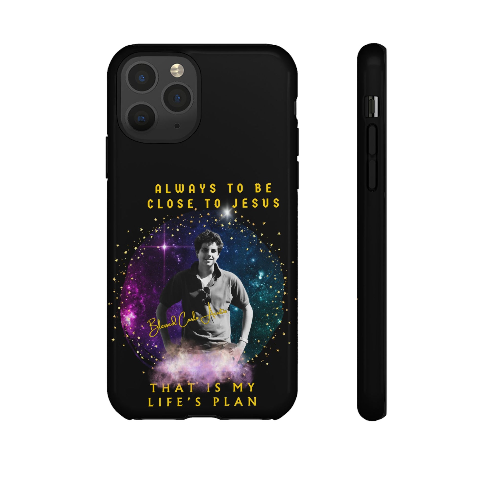 Blessed Carlo Acutis Tough Phone Cases Black
