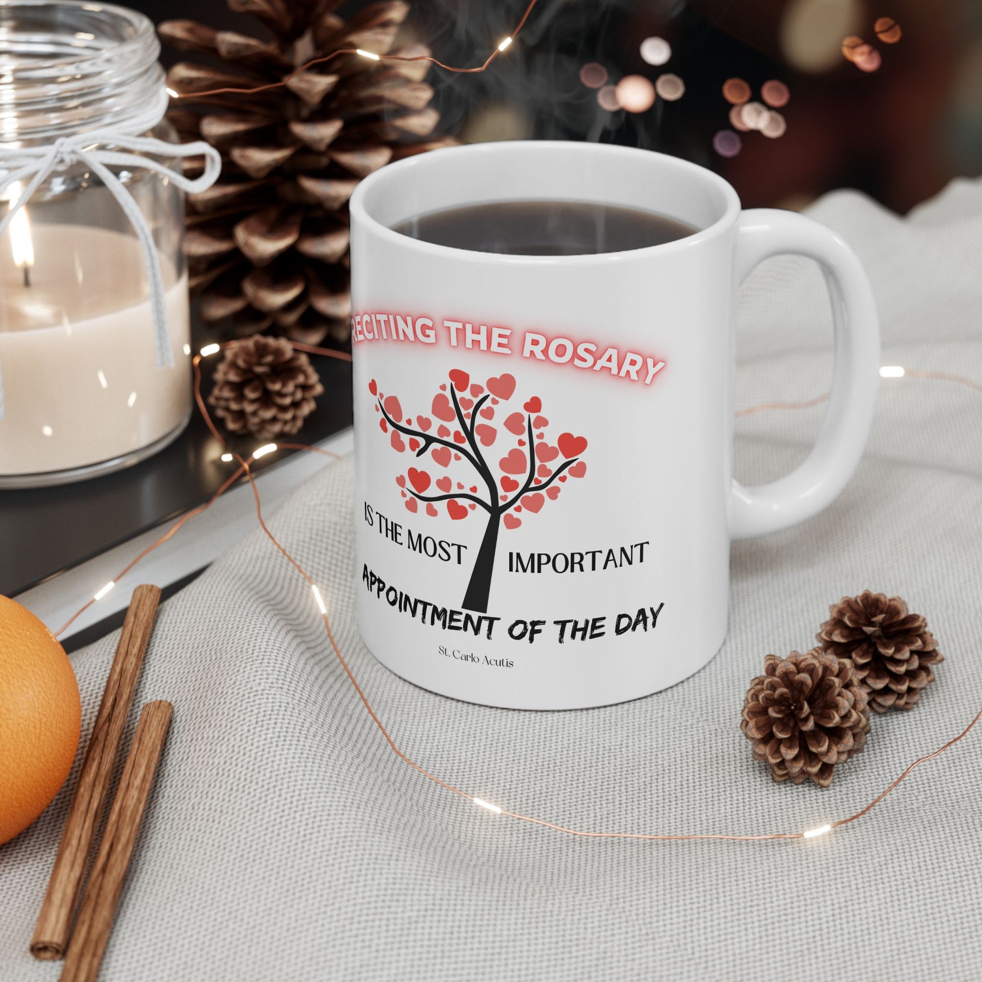 St. Carlo Acutis 'Rosary' Ceramic Mug