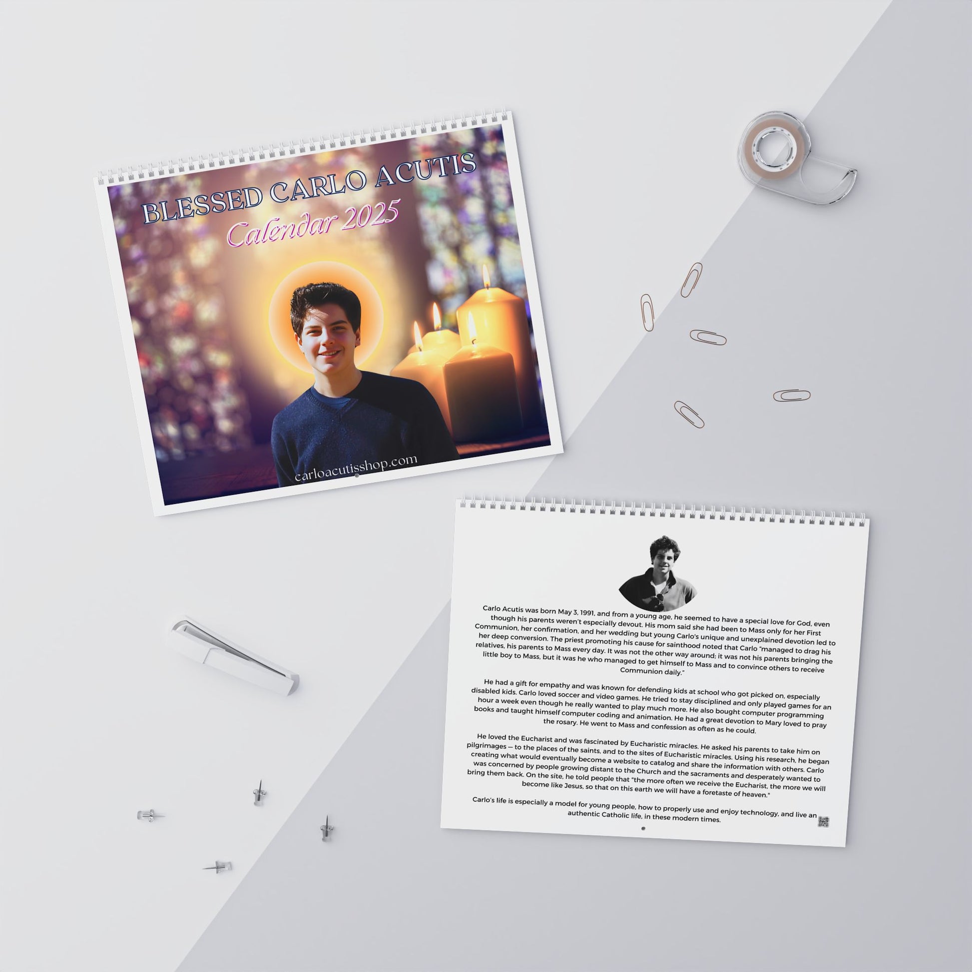 Blessed Carlo Acutis Quotes Calendar (2025)