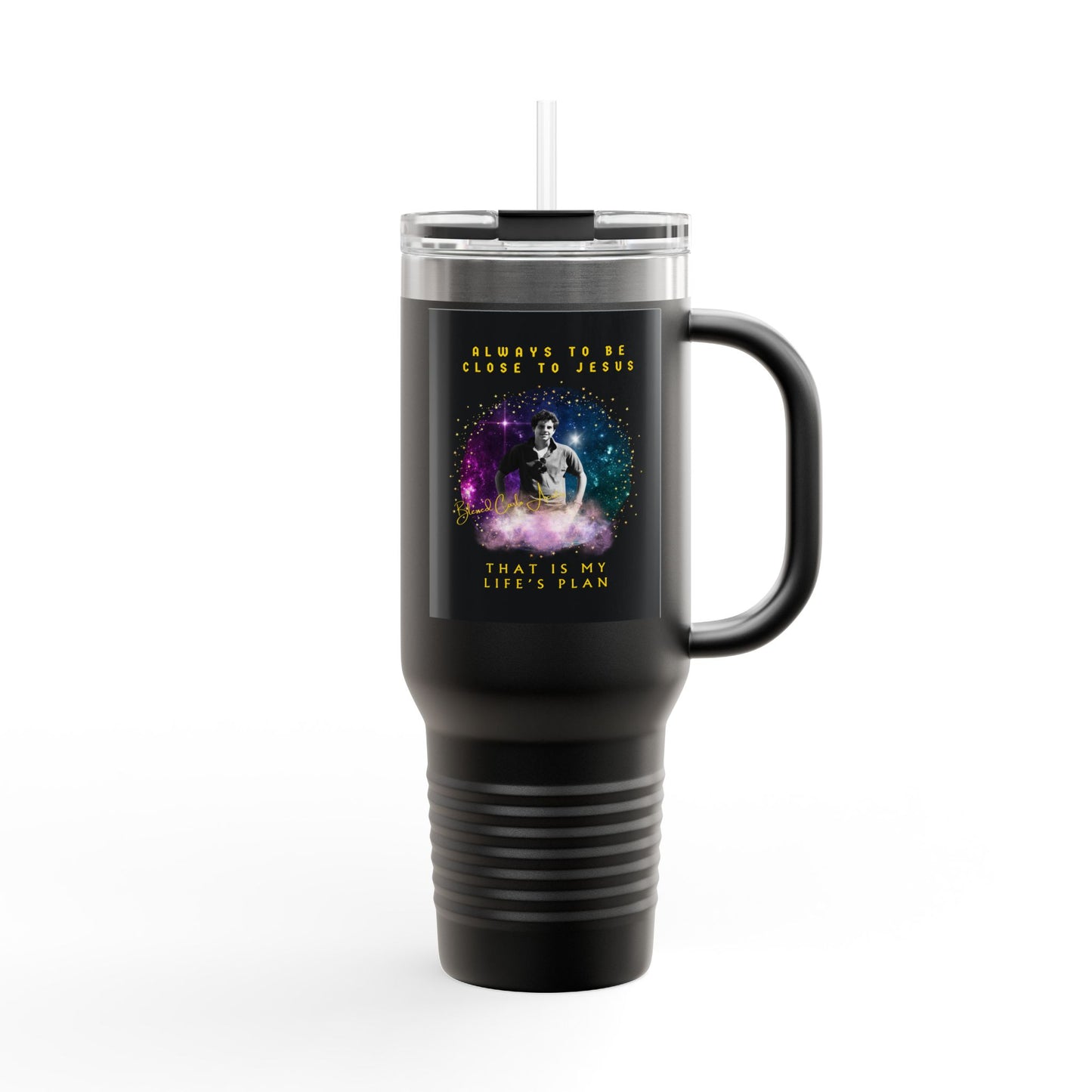 Blessed Carlo Acutis Insulated Travel Mug, 40oz