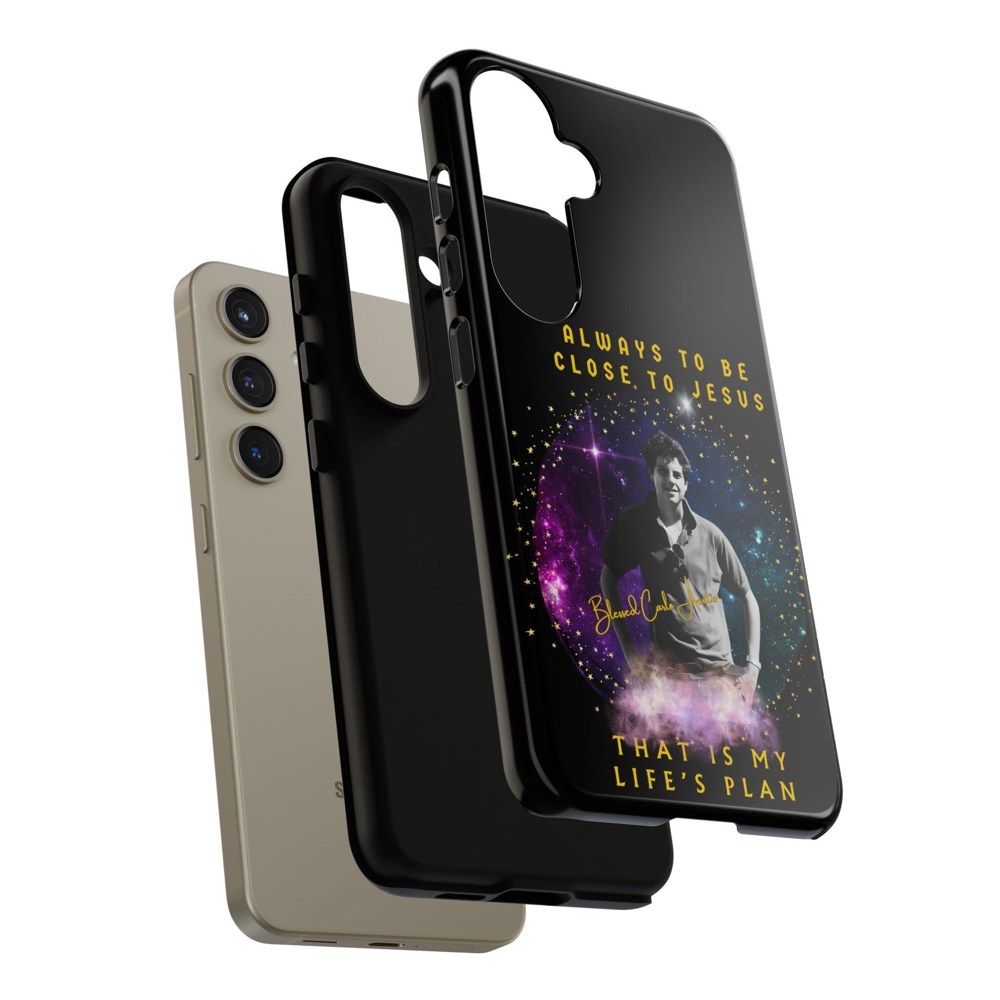 Blessed Carlo Acutis Tough Phone Cases Black