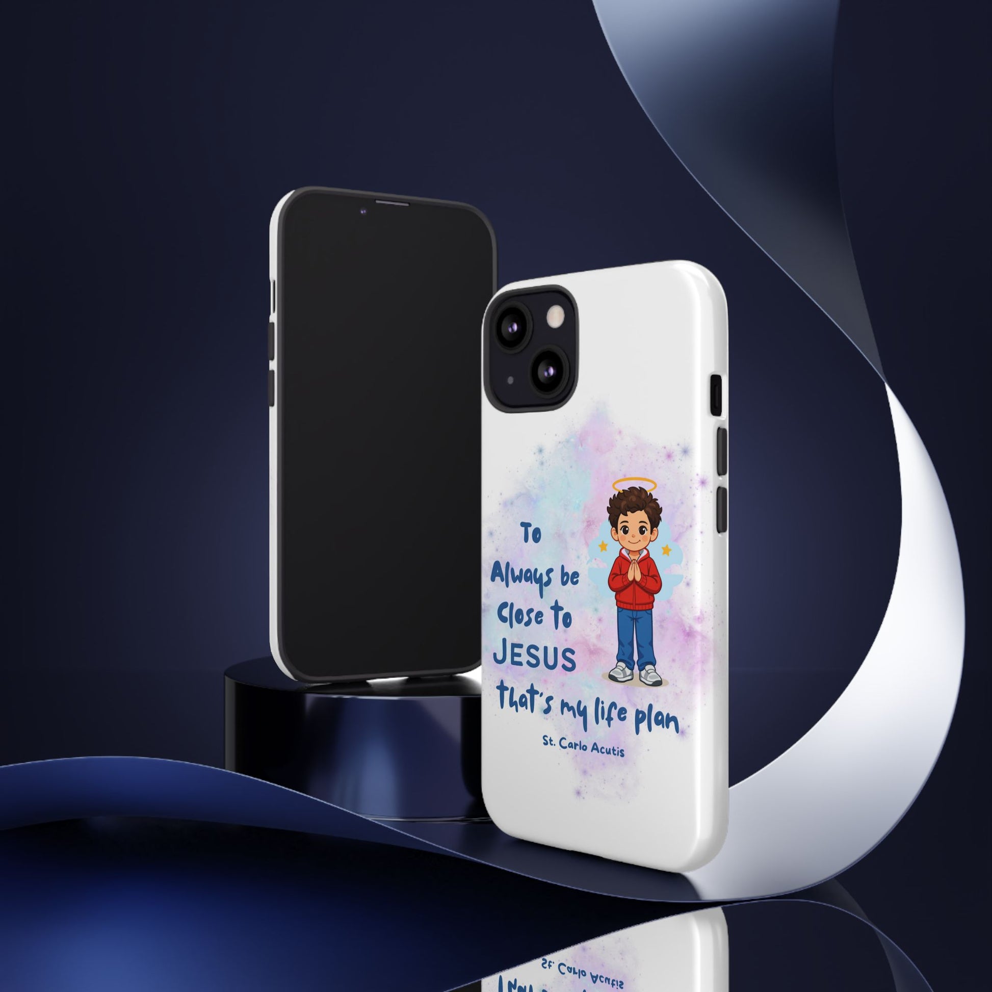 St. Carlo Acutis Kids/Teens 'Close to Jesus' Tough Phone Case
