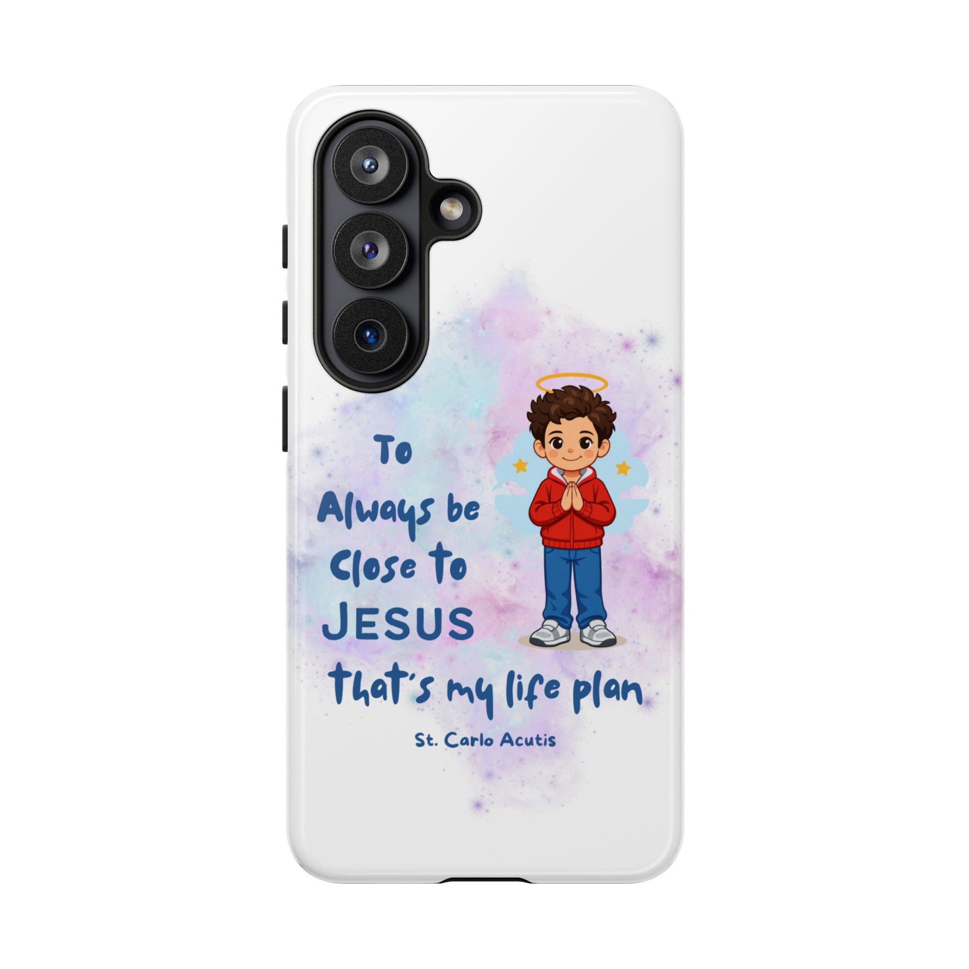 St. Carlo Acutis Kids/Teens 'Close to Jesus' Tough Phone Case