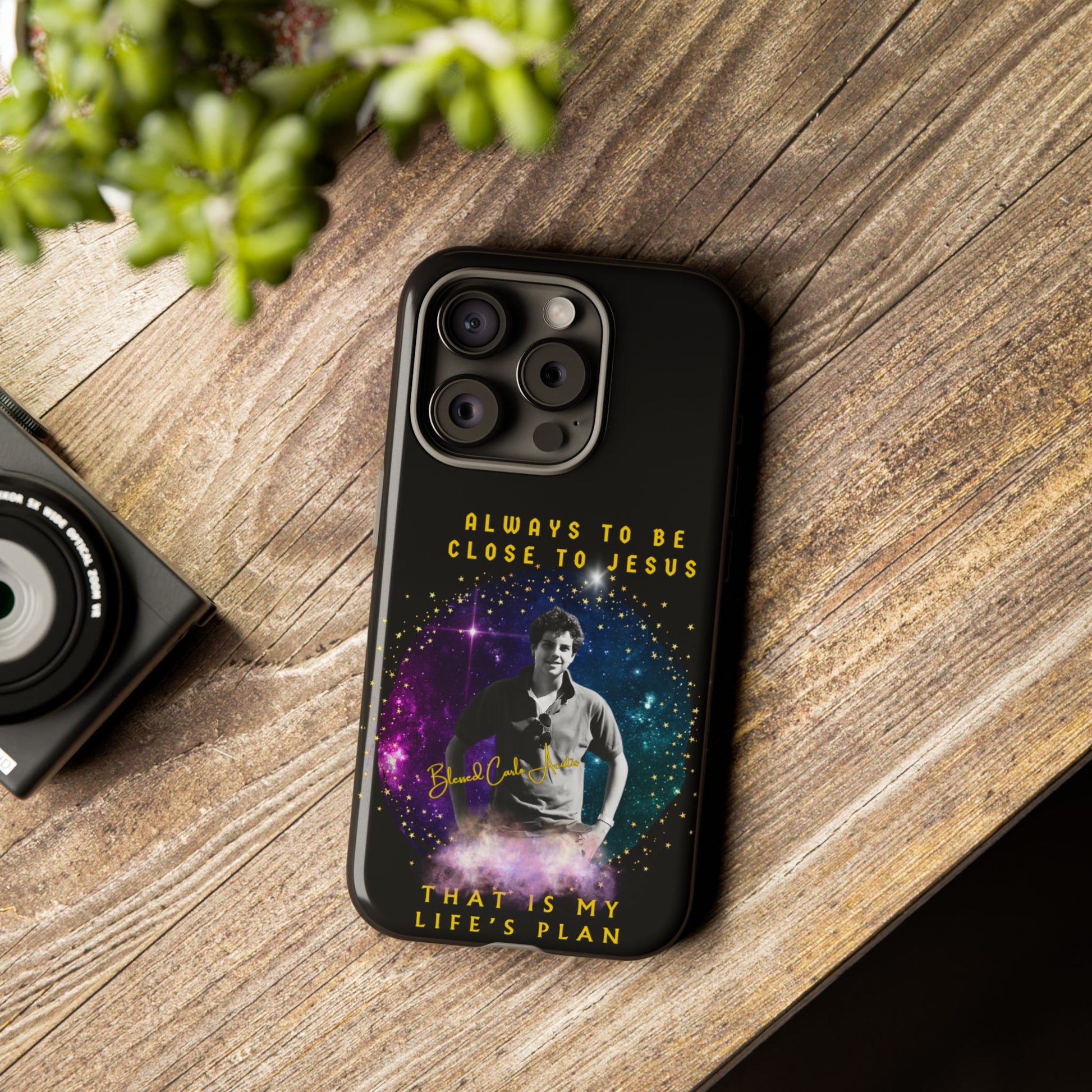 Blessed Carlo Acutis Tough Phone Cases Black
