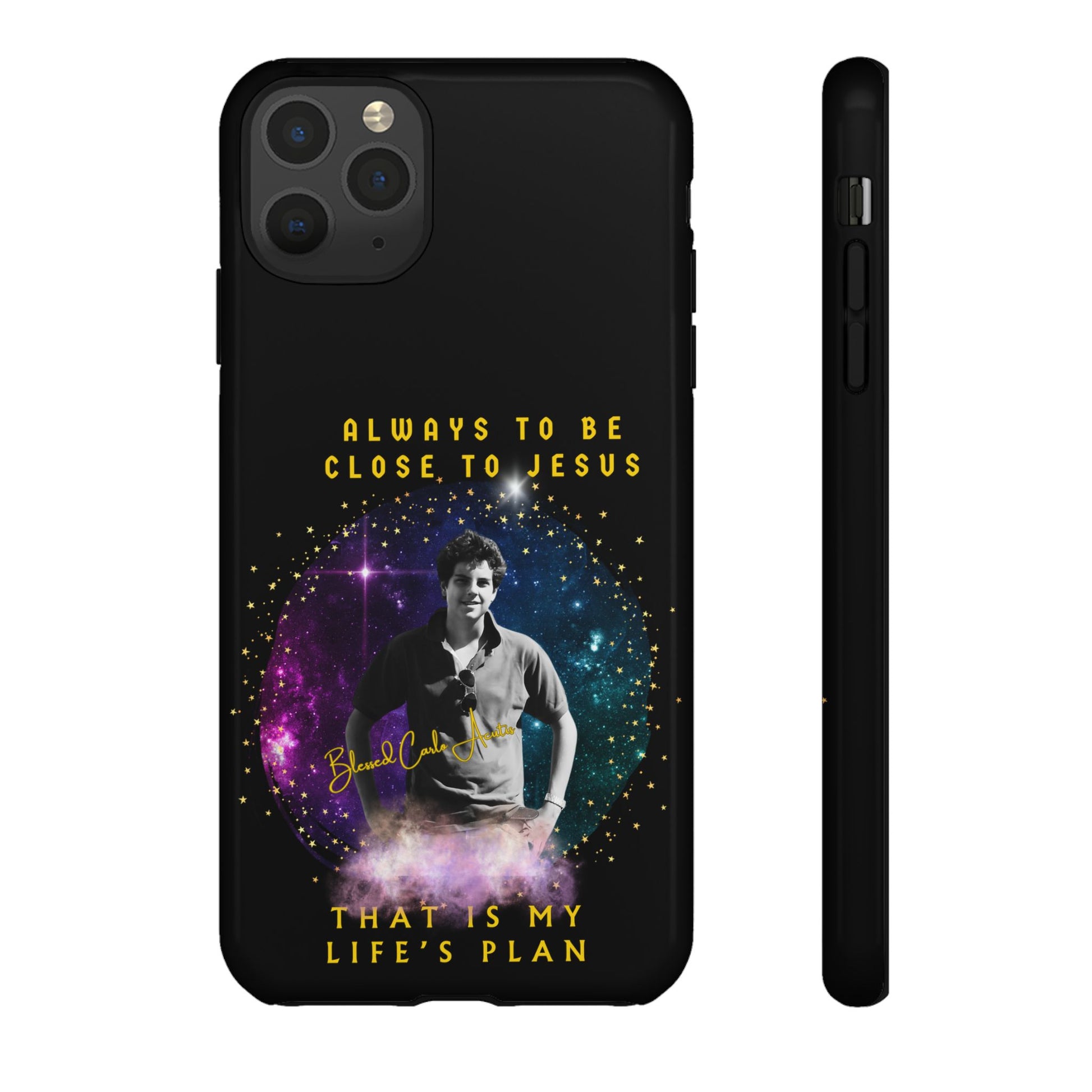 Blessed Carlo Acutis Tough Phone Cases Black