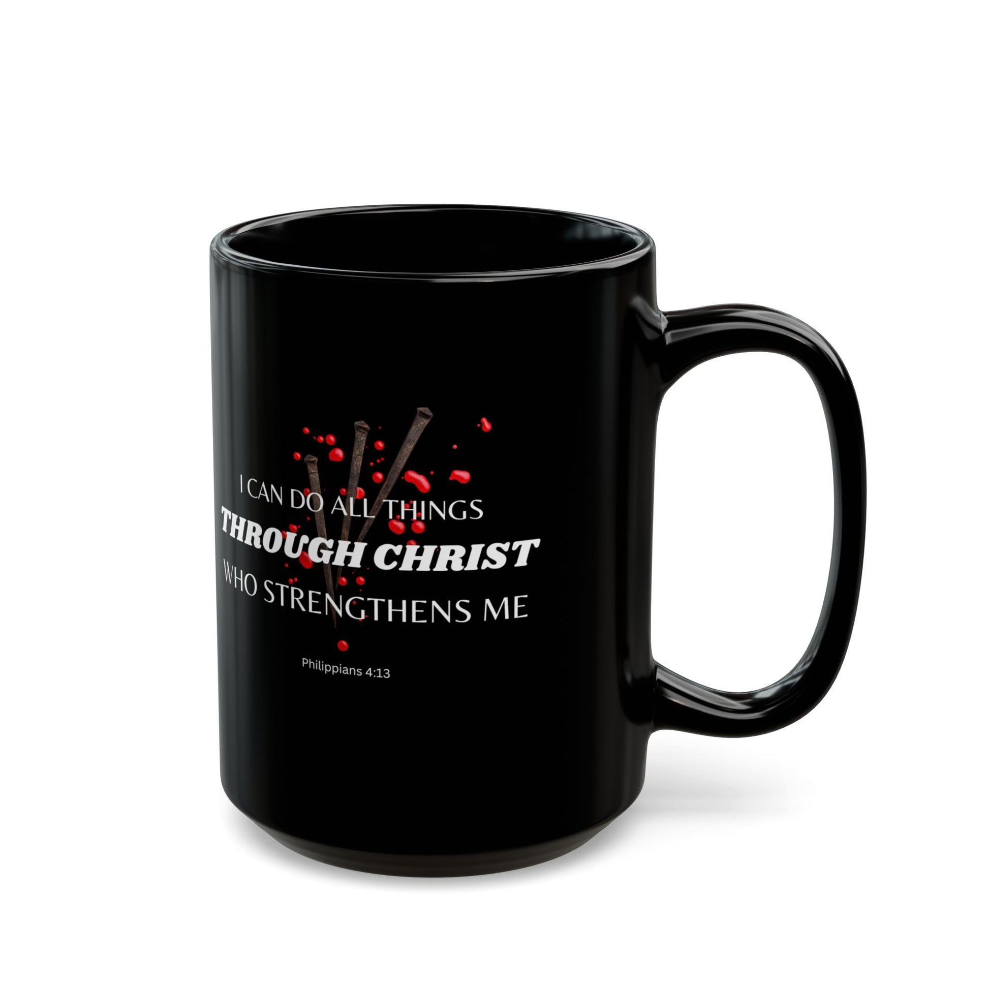 Philippians 4:13 Christ Strengthens Me Catholic Mug (11oz, 15oz)