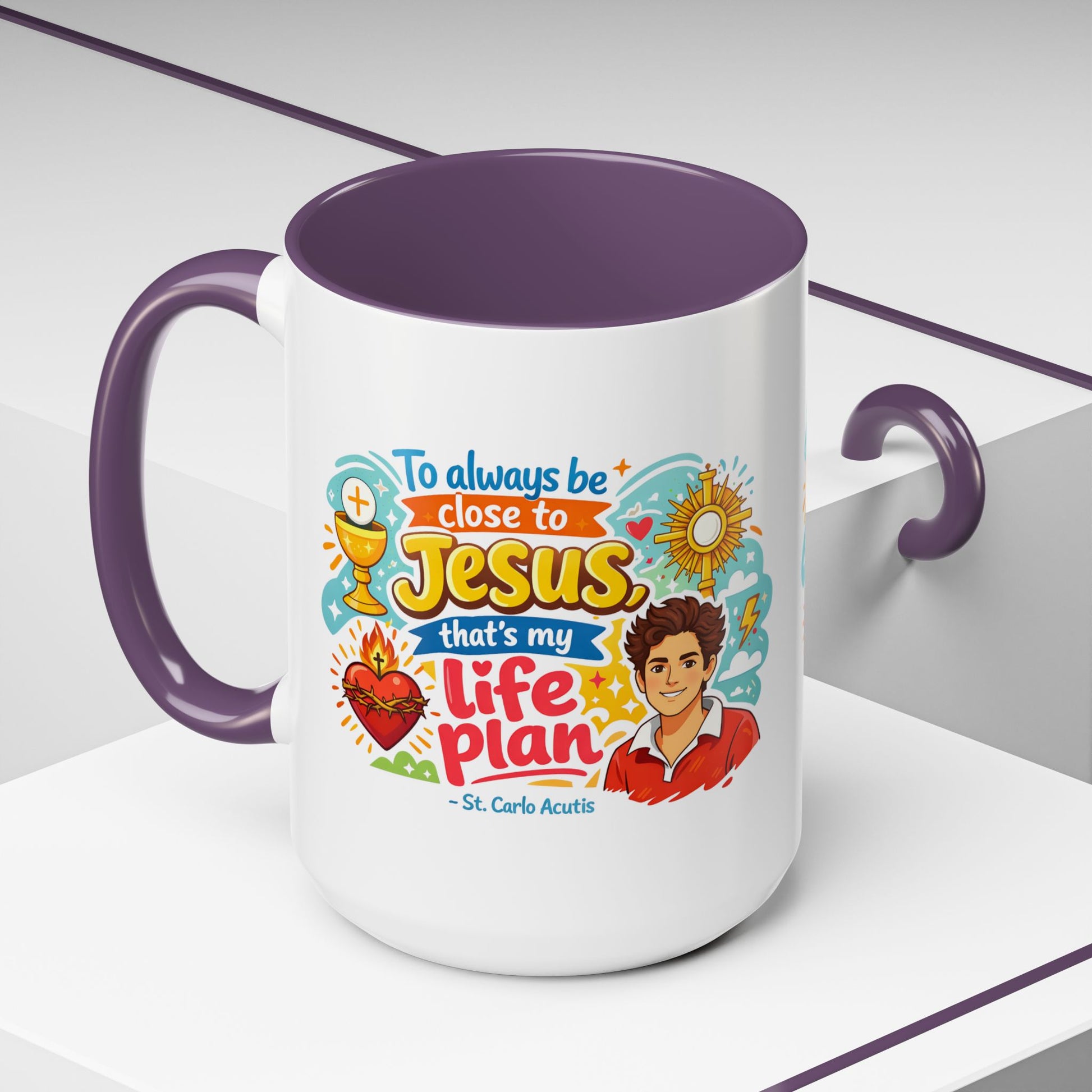 St. Carlo Acutis Kids/Teens Accent Mug