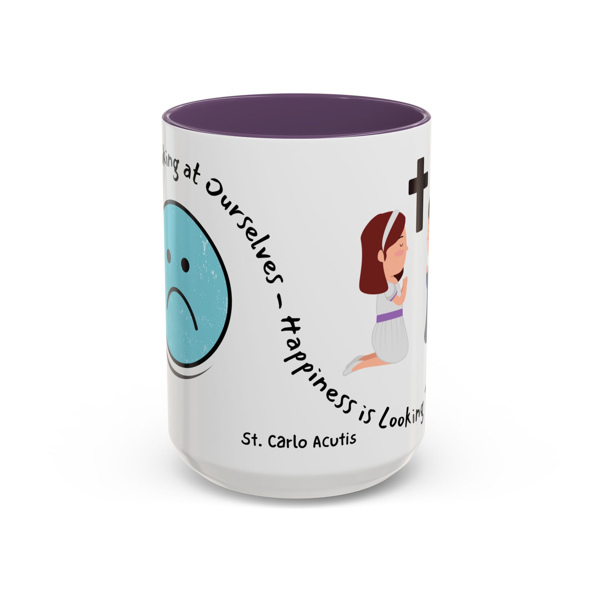 St. Carlo Acutis 'Happiness' Kids Accent Mug