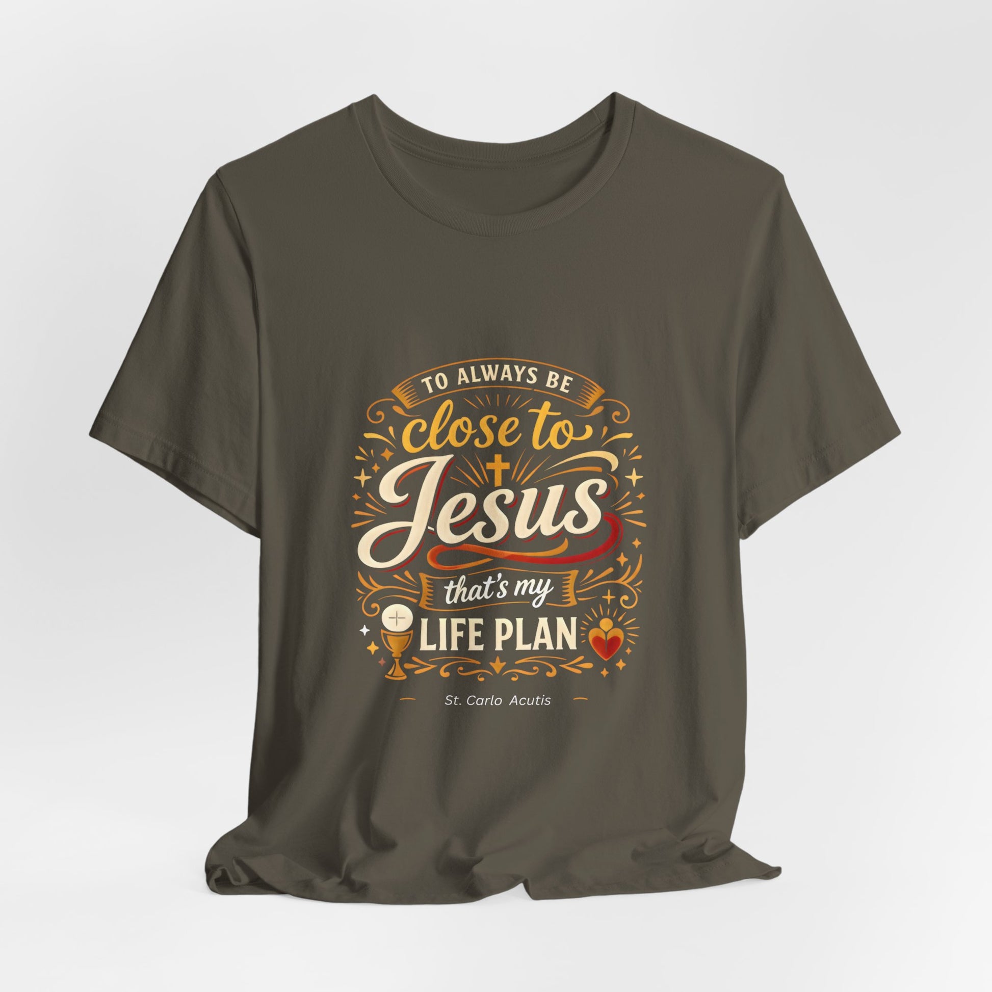 St. Carlo Acutis Typography T-Shirt