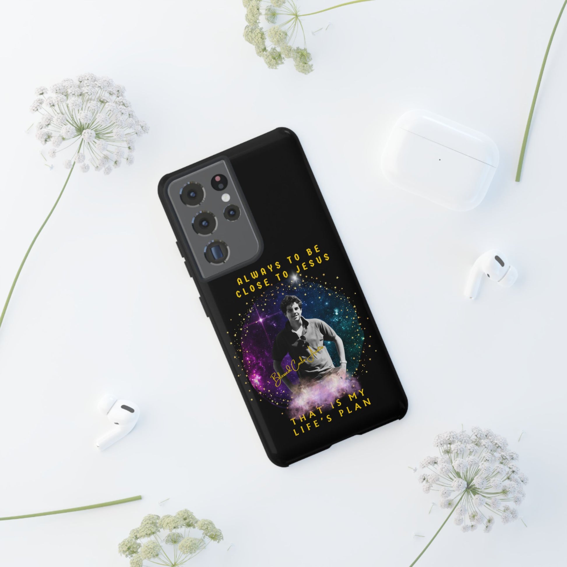 Blessed Carlo Acutis Tough Phone Cases Black