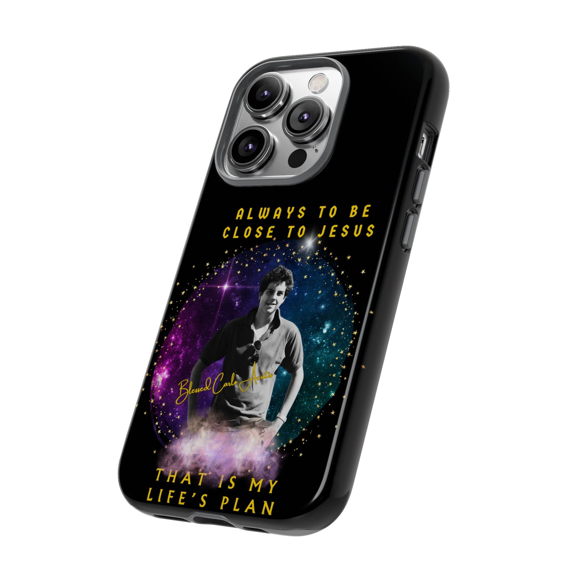 Blessed Carlo Acutis Tough Phone Cases Black