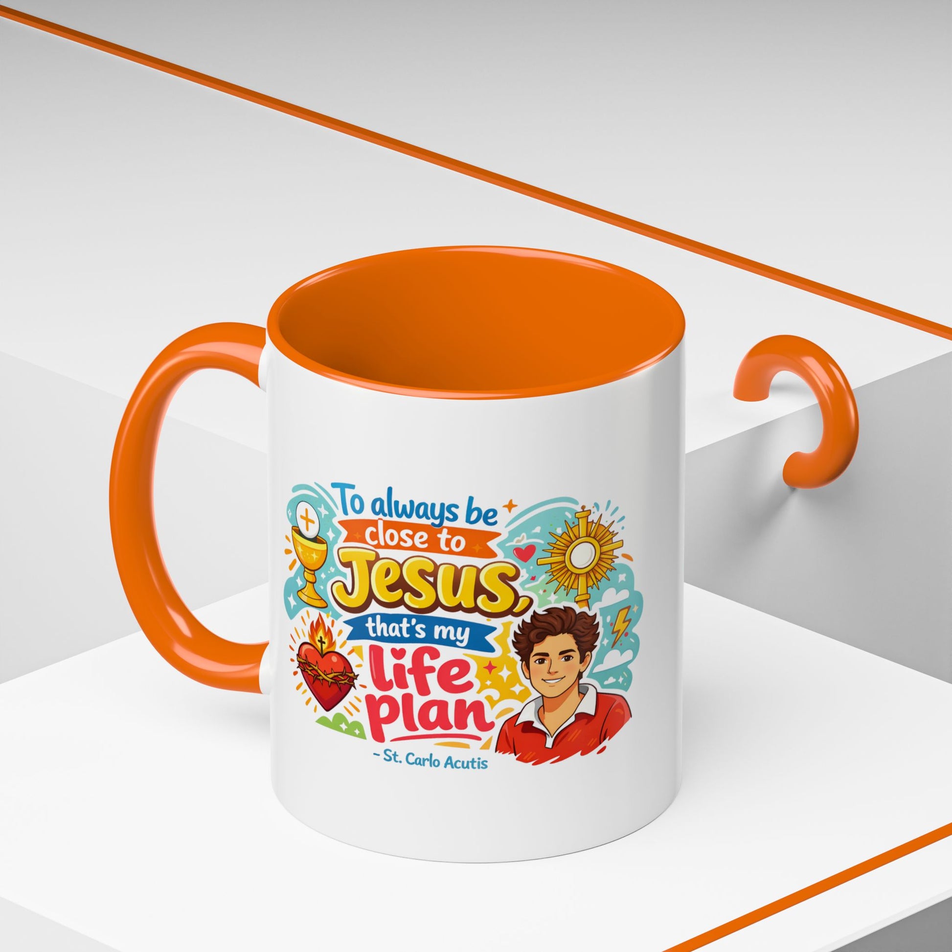 St. Carlo Acutis Kids/Teens Accent Mug