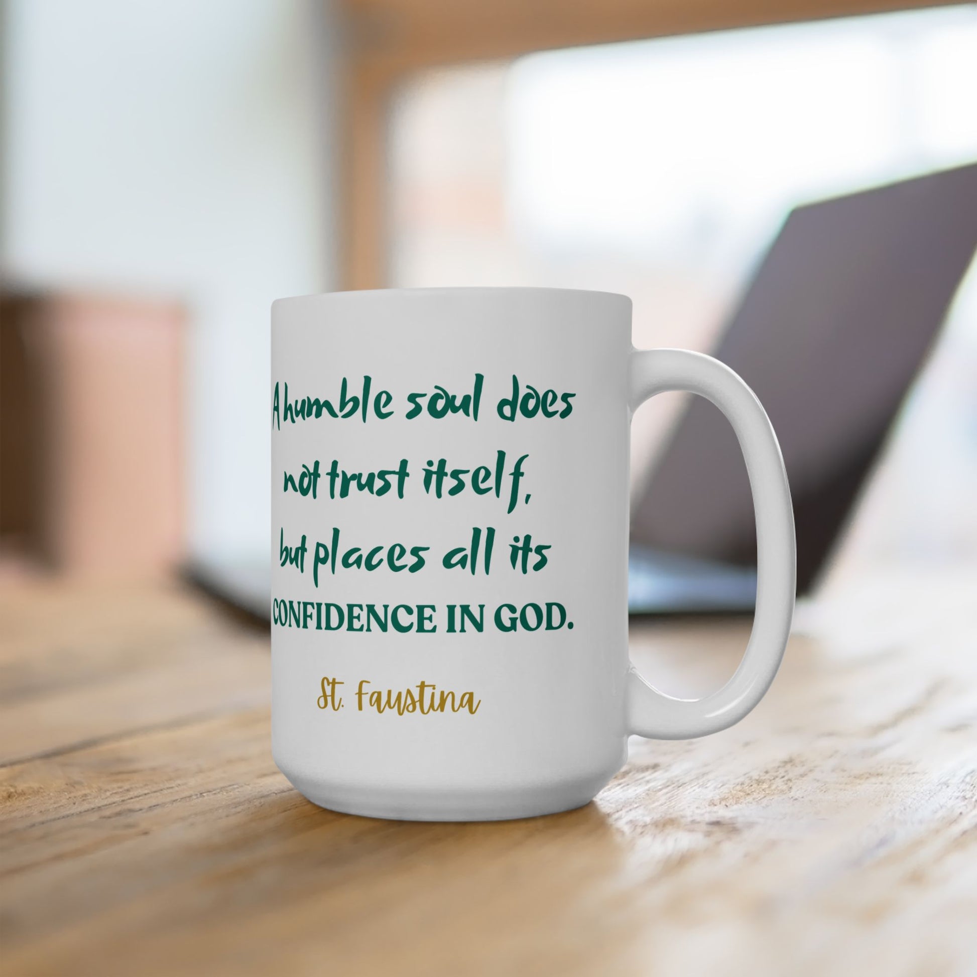 St. Faustina A Humble Soul Catholic Mug (11oz, 15oz)