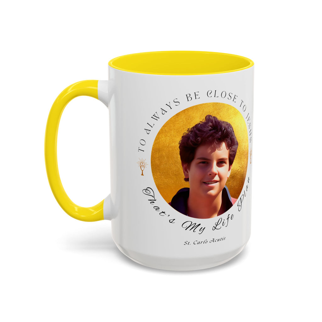 St. Carlo Acutis Commemorative Canonisation Tribute Accent Coffee Mug