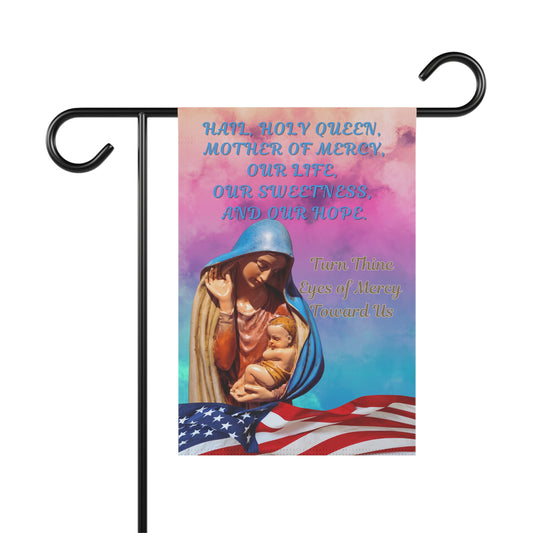 Hail Holy Queen Design 1 Garden Flag