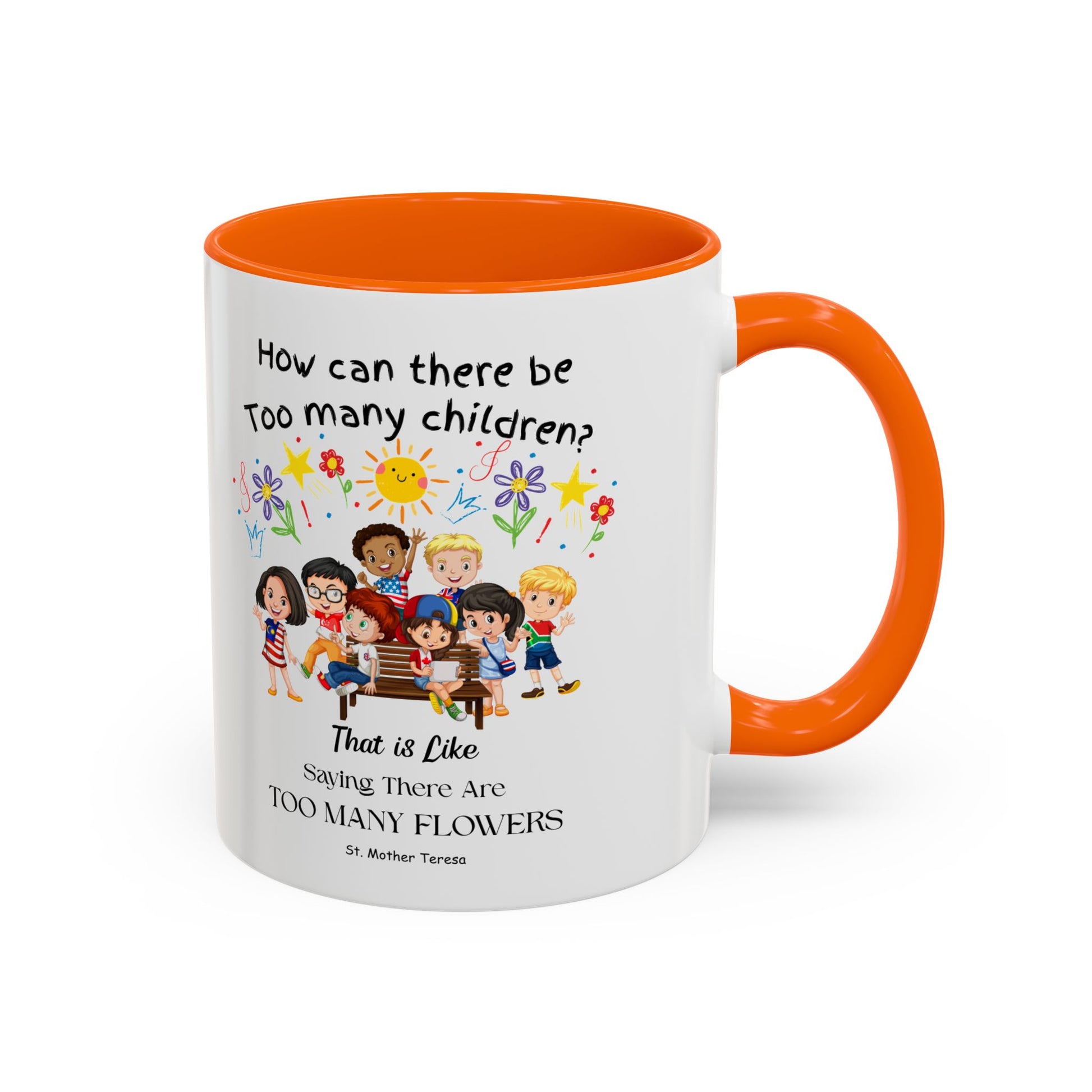St. Mother Teresa  Flowers Kids Mug
