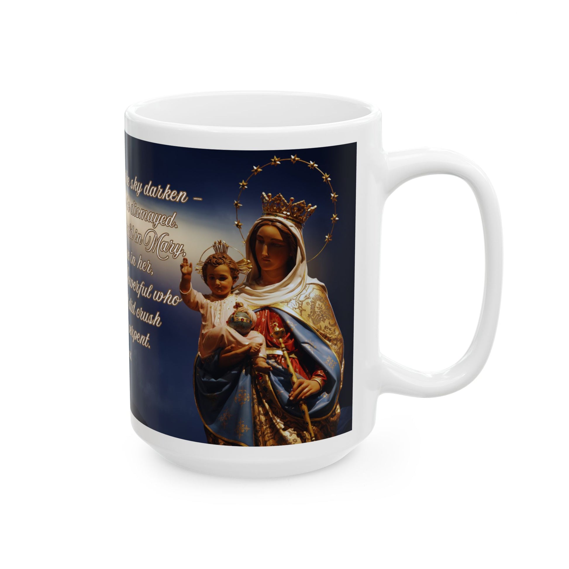 Pope St. Pius X Let The Storm Rage Catholic Mug (11oz, 15oz)