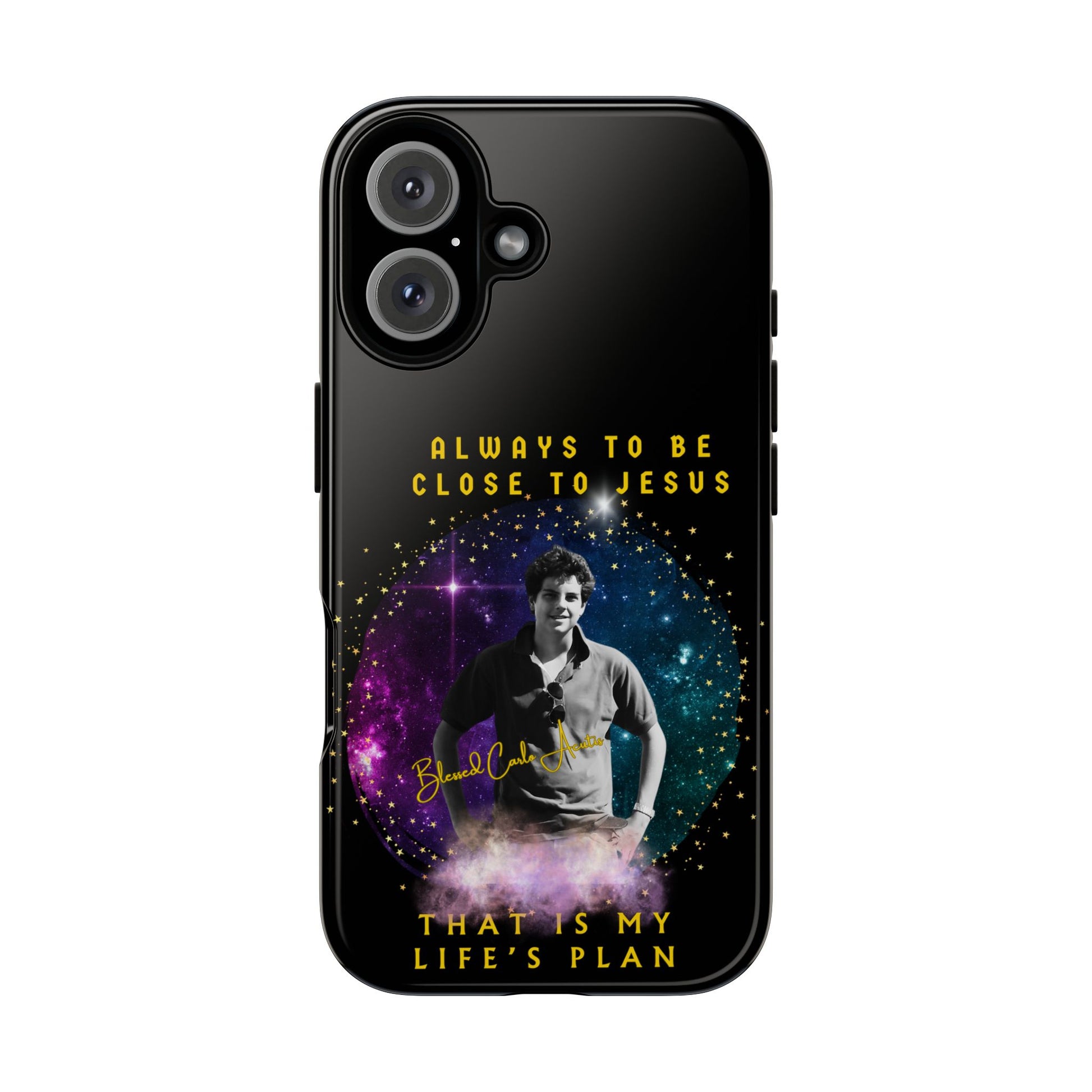 Blessed Carlo Acutis Tough Phone Cases Black