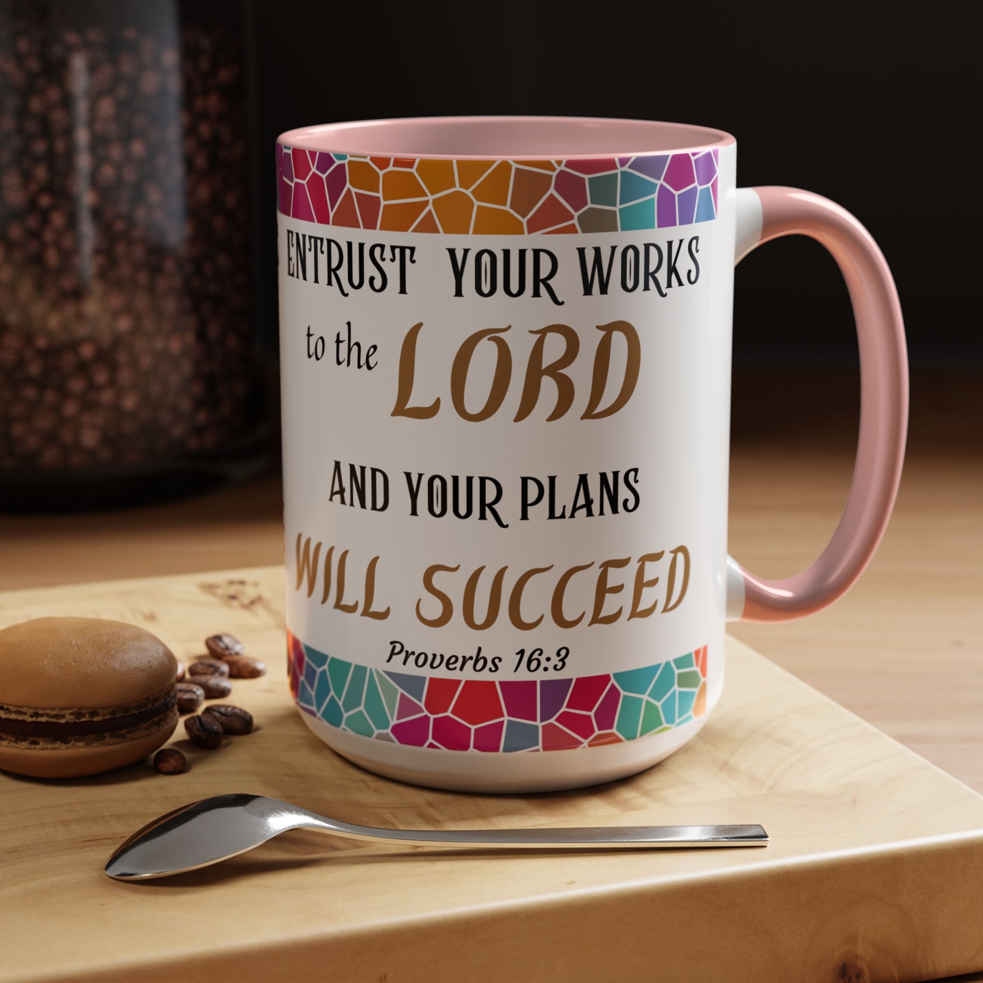 Proverbs 16:3 Entrust Your Works Mug (11oz, 15oz)