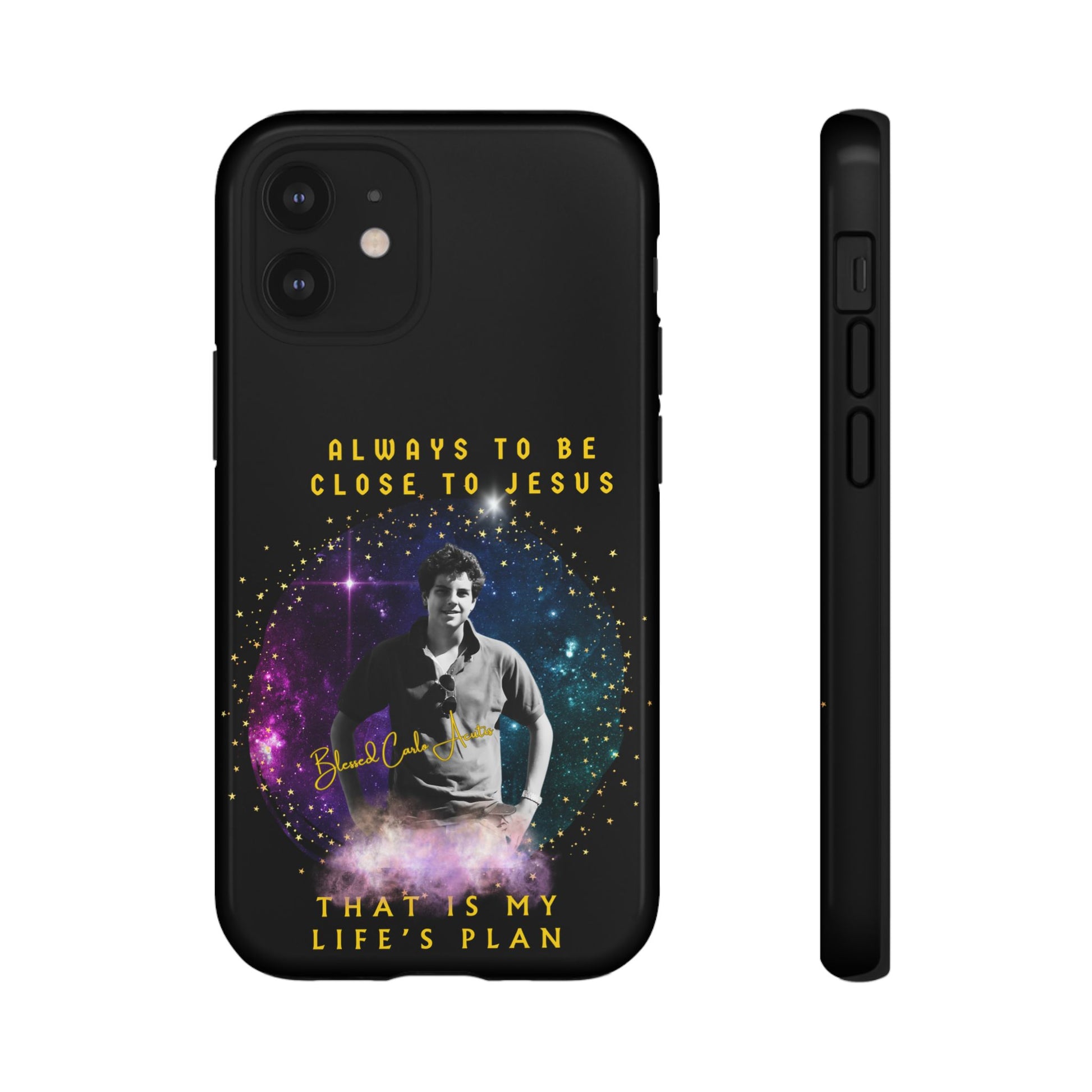 Blessed Carlo Acutis Tough Phone Cases Black