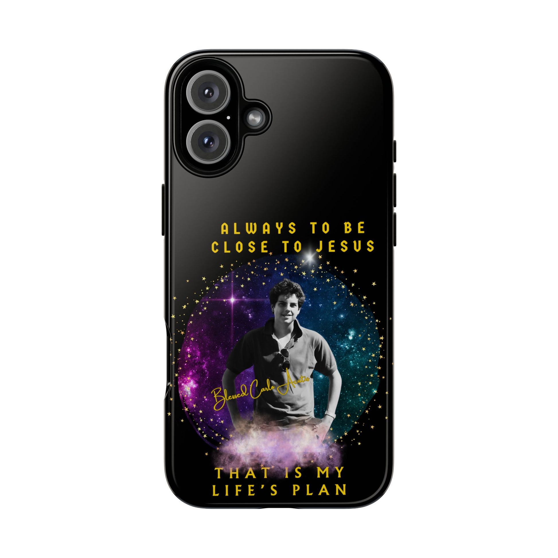 Blessed Carlo Acutis Tough Phone Cases Black