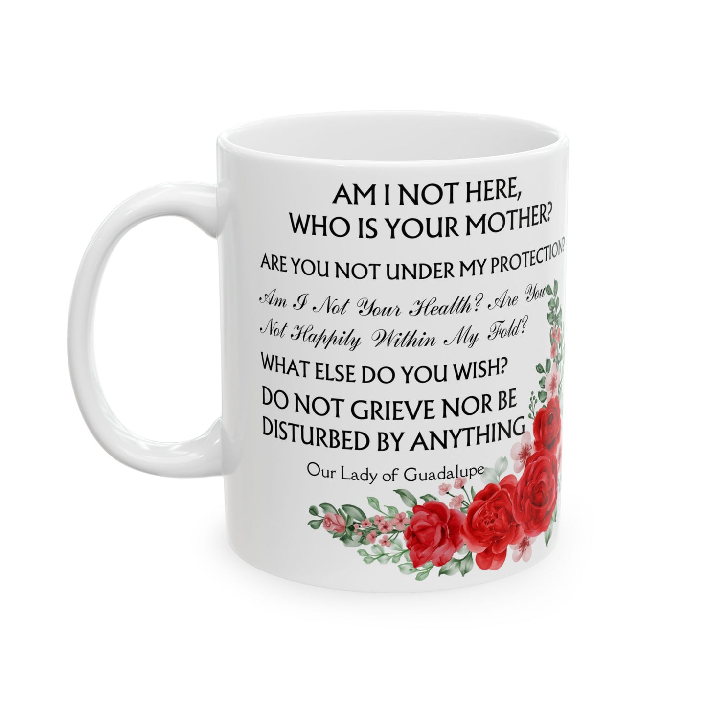 Our Lady of Guadalupe Floral Mug(11oz, 15oz)